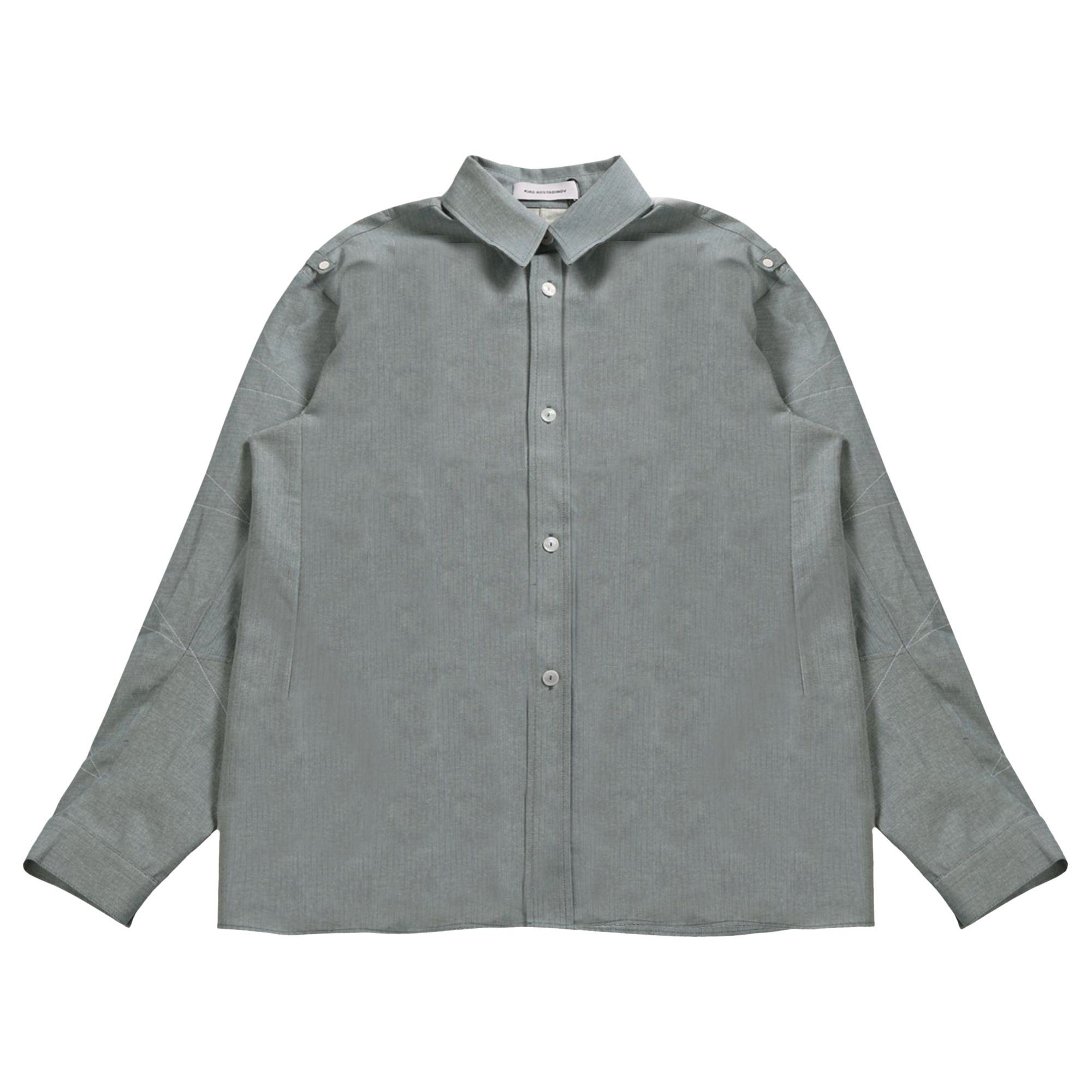 Pre-owned Kiko Kostadinov Solva Shirt 'evergreen' | Men's Size 50