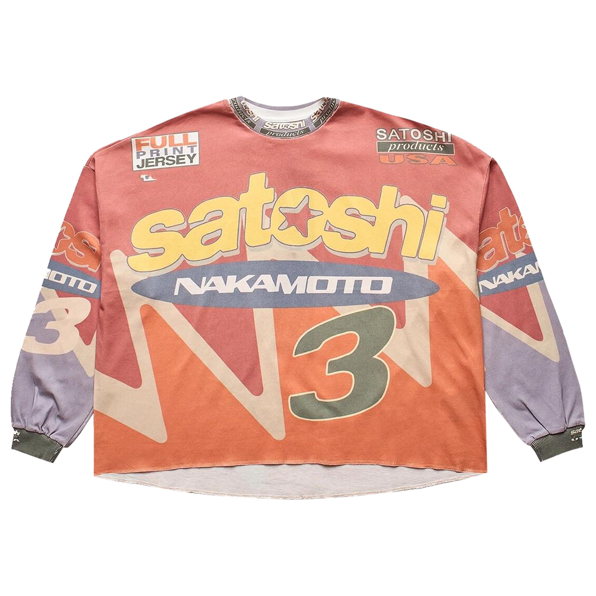 Pre-owned Satoshi Nakamoto Speedway Long-sleeve T-shirt 'multicolor' | Multi-color | Men's Size S