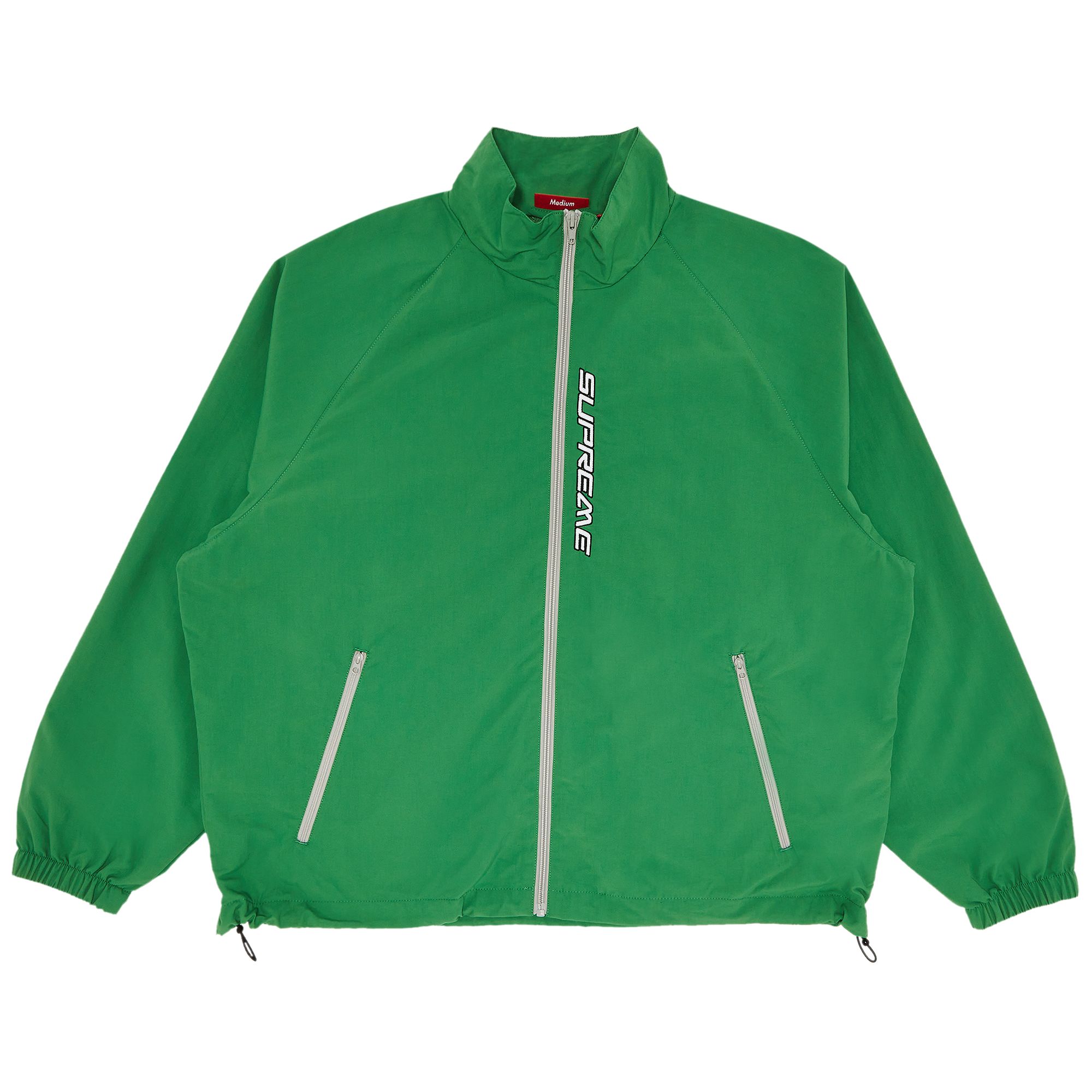 Pre-owned Supreme Contrast Zip Track Jacket 'green' | Men's Size Xl