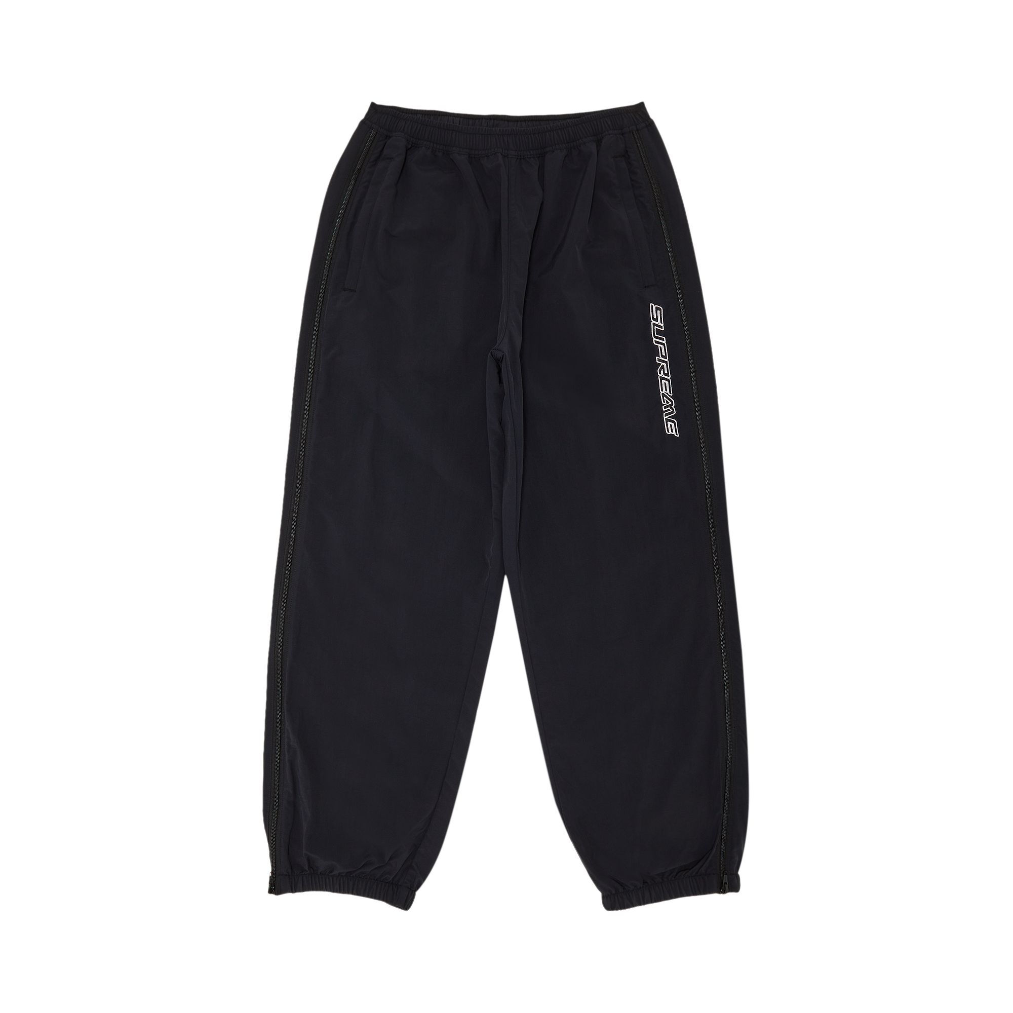Pre-owned Supreme Contrast Zip Warm Up Pant 'black' | Men's Size M