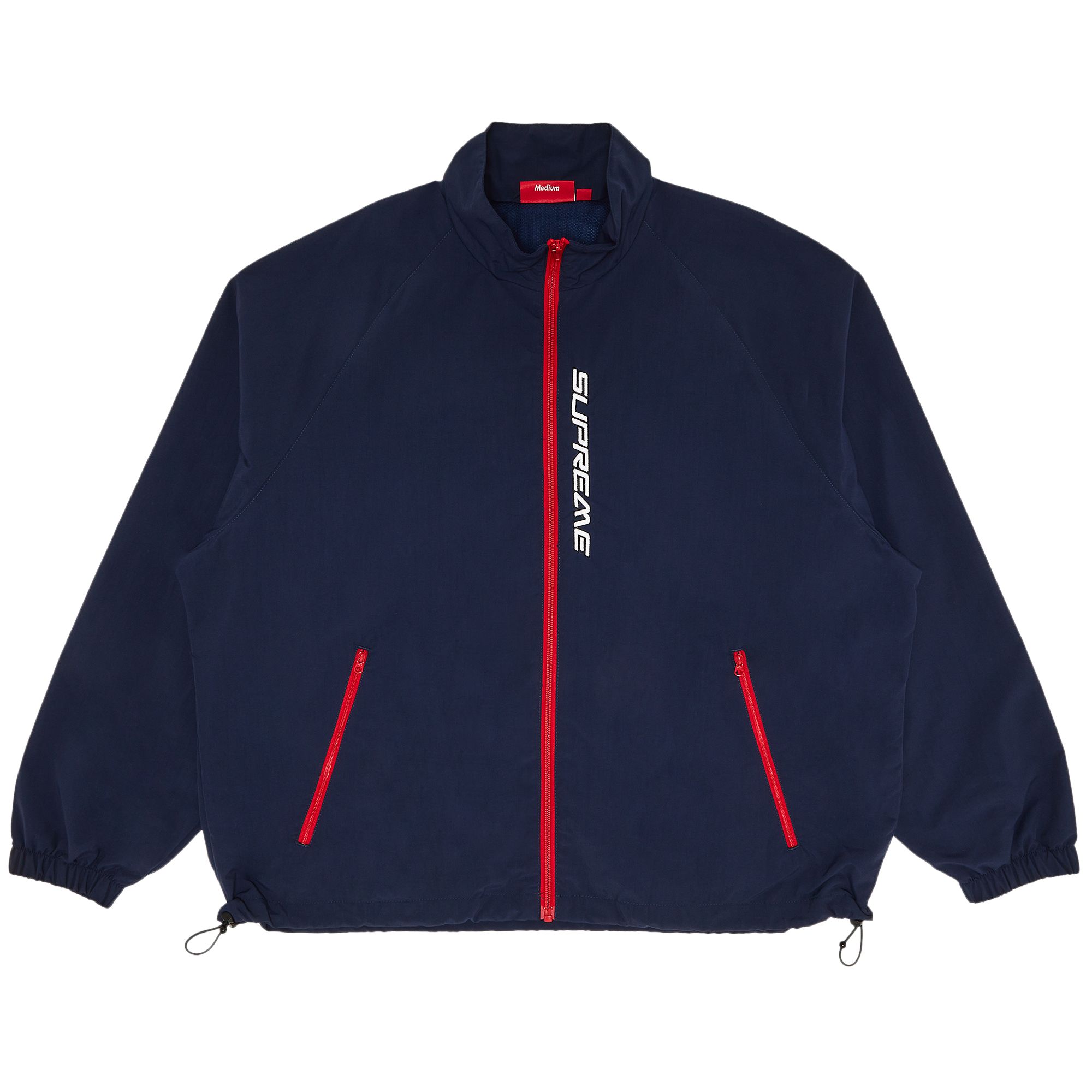 Pre-owned Supreme Contrast Zip Track Jacket 'navy' | Blue | Men's Size M