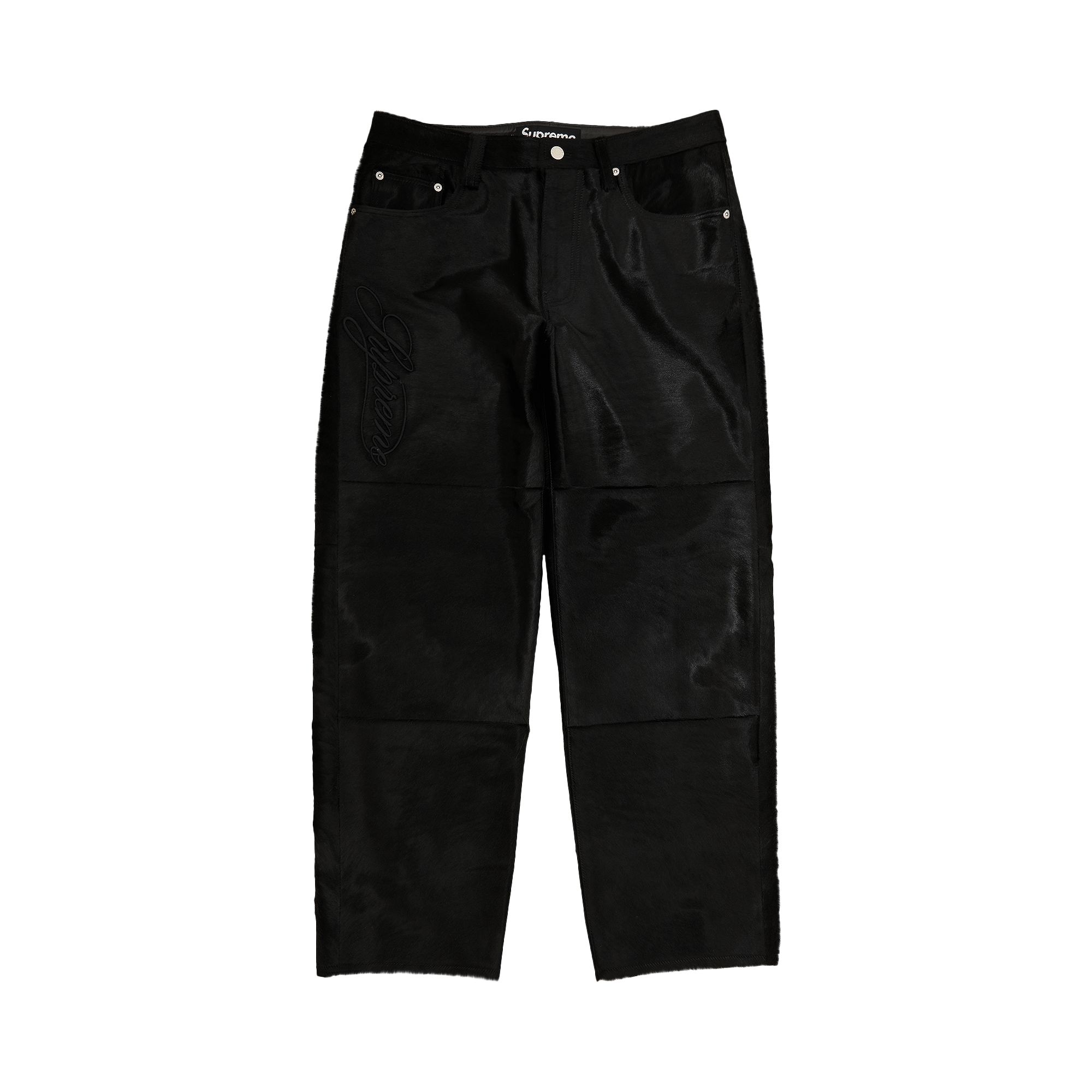 Pre-owned Supreme Ponyhair Loose Fit 5-pocket Jean 'black' | Men's Size 32