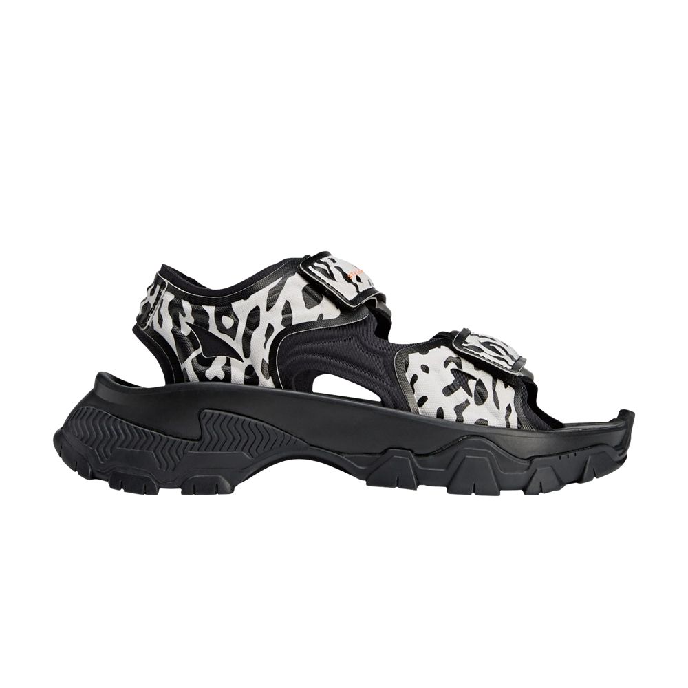 Pre-owned Adidas Originals Adidas Stella Mccartney X Wmns Hika Outdoor Sandal 'animal Print' | Black | Women's Size 7.5