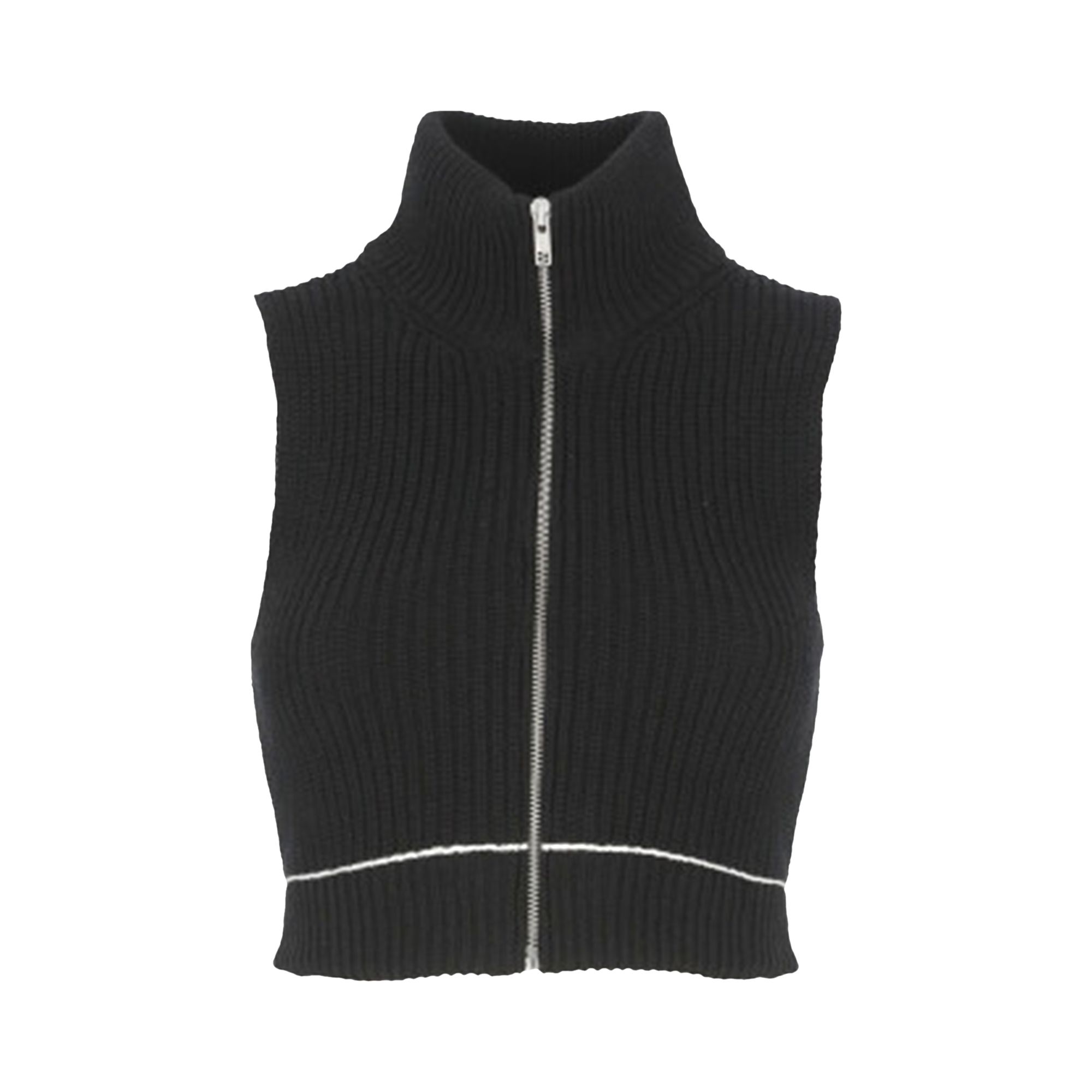 Pre-owned Mm6 Maison Margiela Fitted Gilet 'black' | Women's Size S