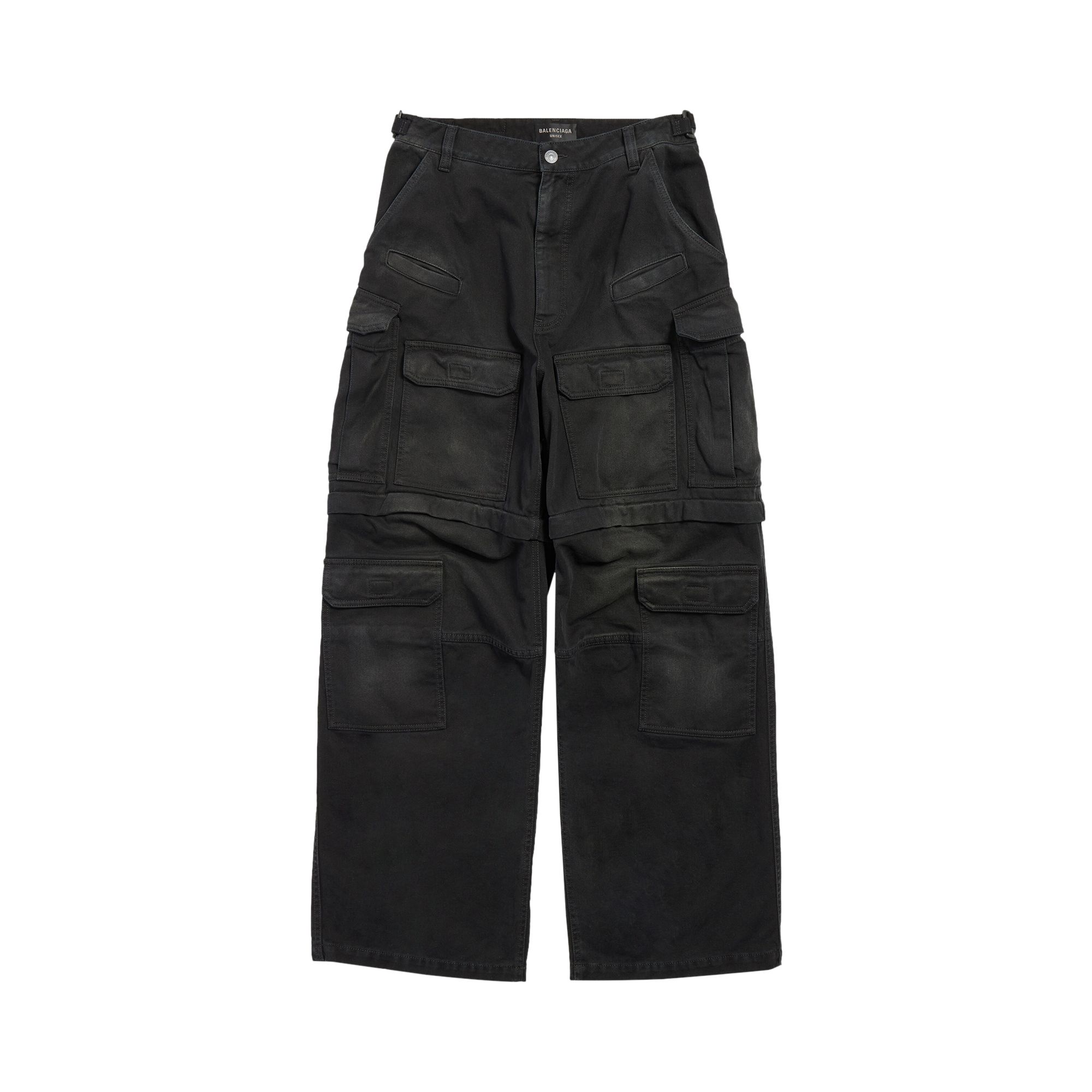 Pre-owned Balenciaga Cargo Pants 'sunbleached Black' | Men's Size L