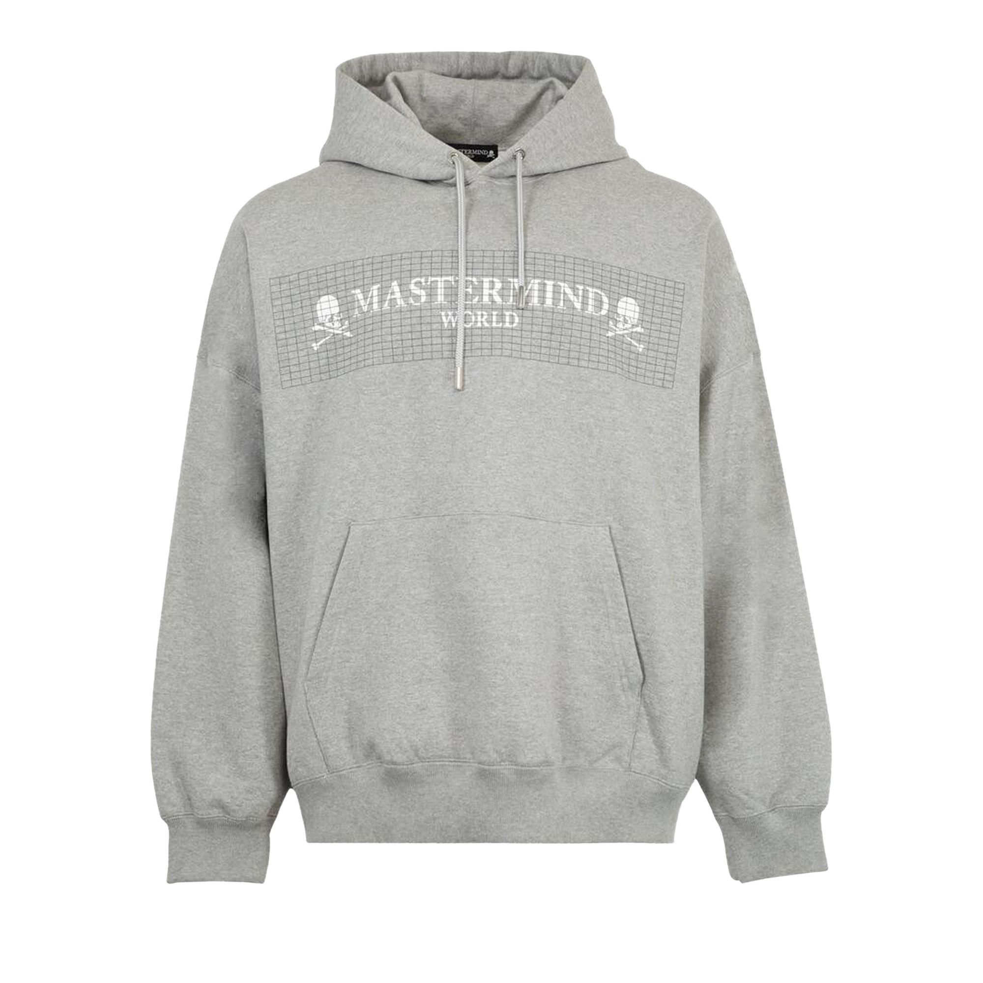 Pre-owned Mastermind Japan Mastermind Grid Hoodie 'top Grey' | Men's Size S