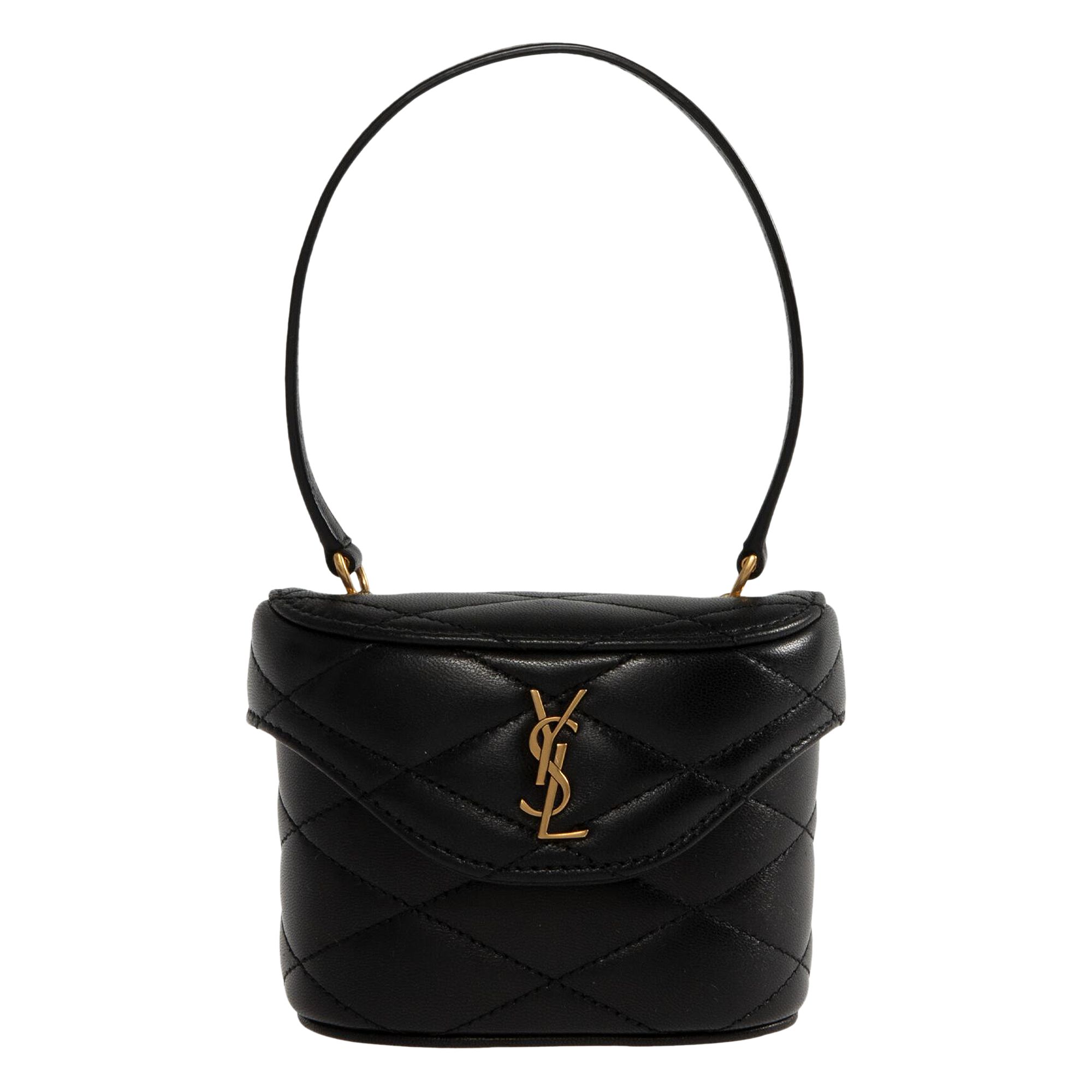 Pre-owned Saint Laurent June Micro Box Shoulder Bag 'black' | Women's Size Onesize