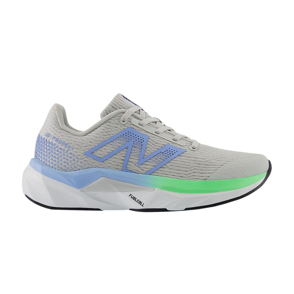 Pre-owned New Balance Fuelcell Propel V5 Big Kid 'grey Matter Electric Sky Jade' | Kid's Size 7