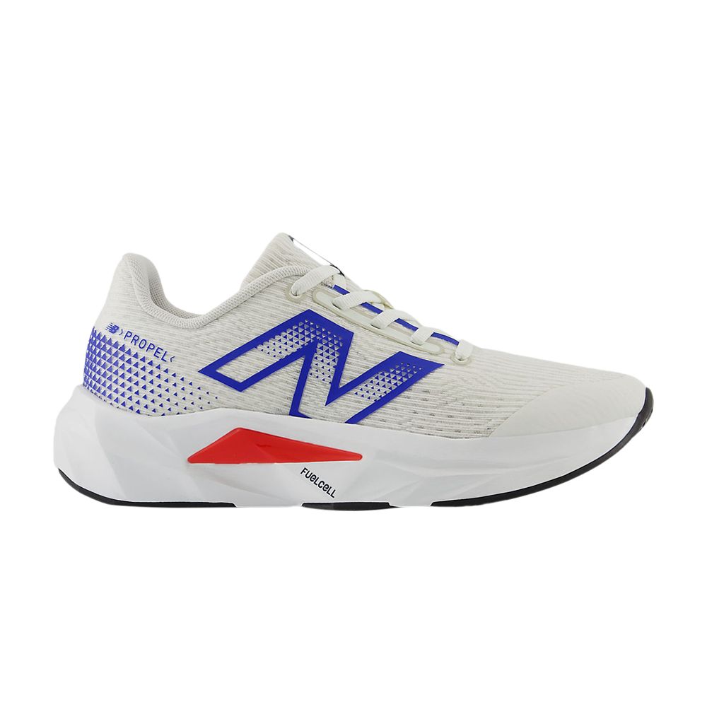 New Balance FuelCell Propel v5 Big Kid 'Sea Salt Royal True Red' | Cream | Kid's Size 6 - GPFCPRR5
