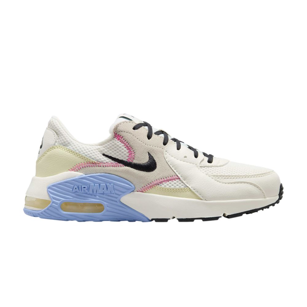 Pre-owned Nike Wmns Air Max Excee 'sail Aluminum Off Noir' | Cream | Women's Size 6.5 In White