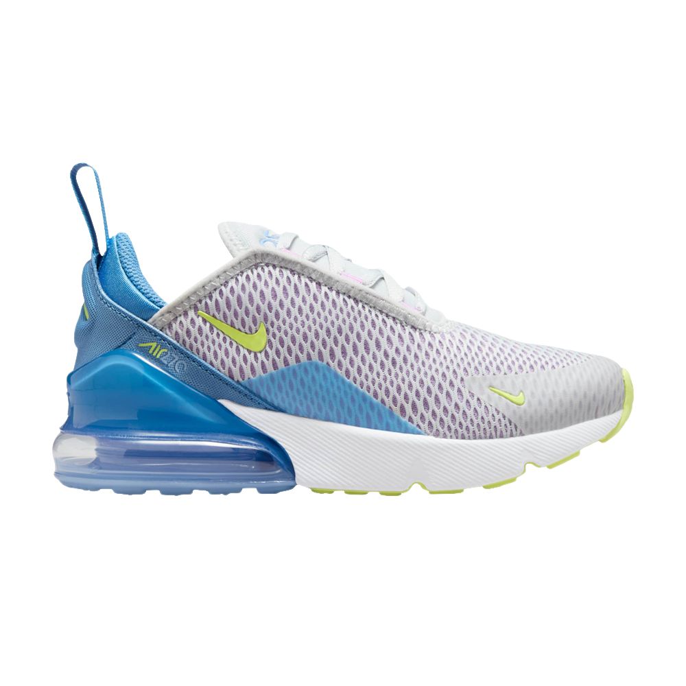 Nike Air Max 270 PS 'Pure Platinum Blue Light Lemon Twist' | Grey | Kid's Size 11 - IB4404-043