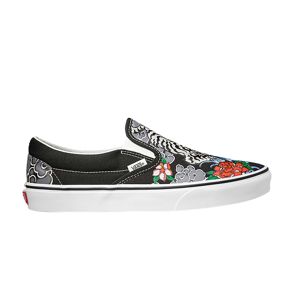 Vans Classic Slip-On 'Tiger Floral' | Black | Men's Size 10.5 - VN0009Q76GL