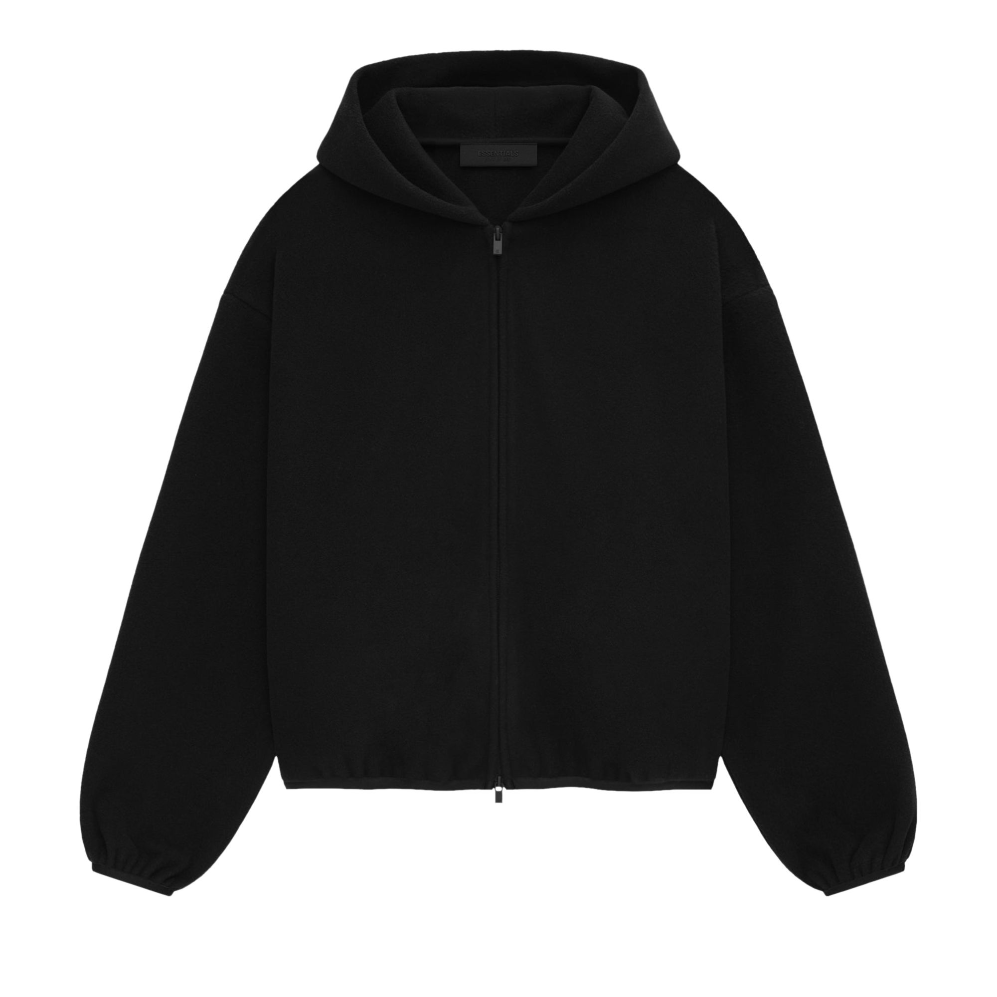 Pre-owned Essentials Fear Of God  Brushed Hooded Bomber Jacket 'black' | Women's Size L