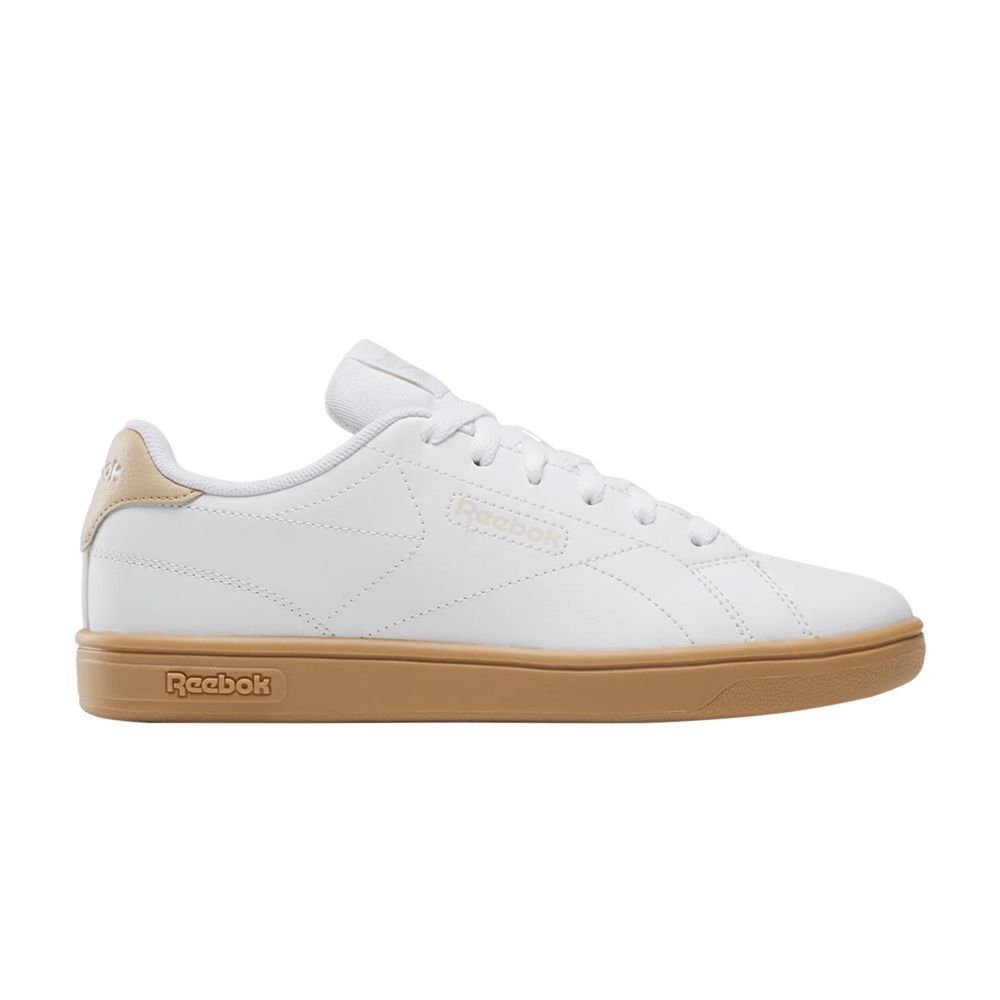 Pre-owned Reebok Wmns Court Clean 'white Tan Sand' | Women's Size 9