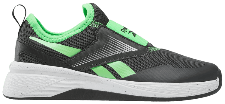 Reebok Nano Play Slip On Little Kid Black Solar Lime