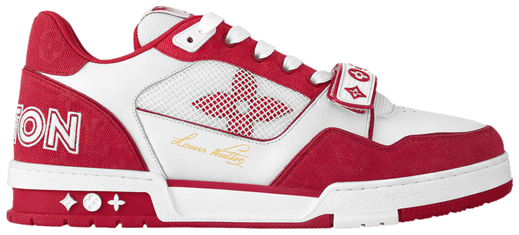Louis Vuitton Trainer Monogram Denim   Red