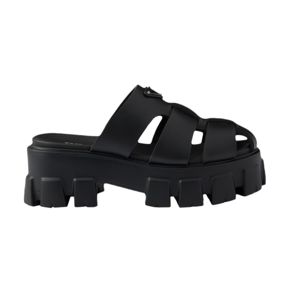 Pre-owned Prada Wmns Monolith Mule 'black' | Women's Size 2