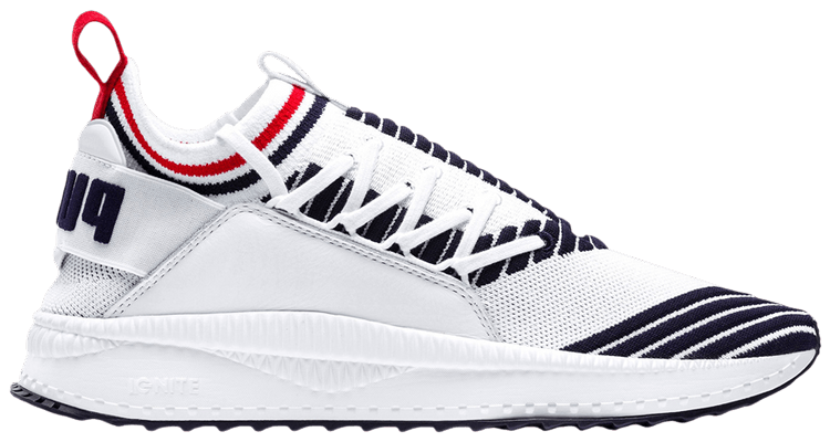 Puma Tsugi Jun Sport Stripes   White Peacoat