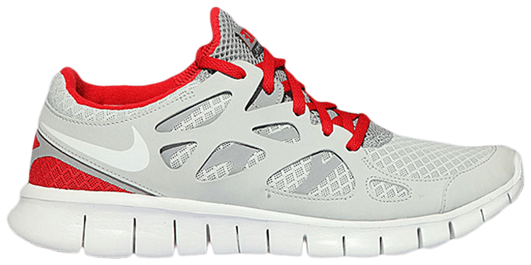 Nike Free Run 2 Pure Platinum Chilling Red