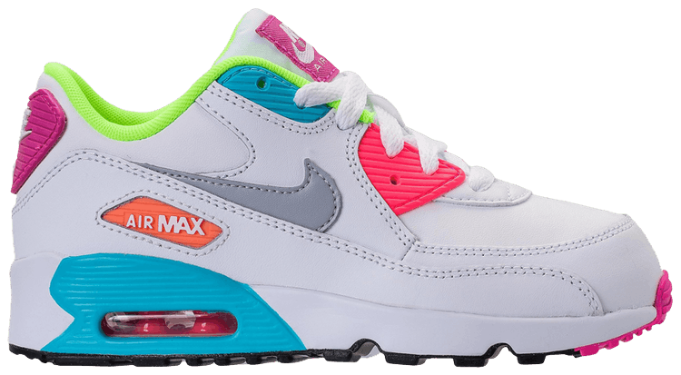 Nike Air Max 90 Leather PS White Multi Color