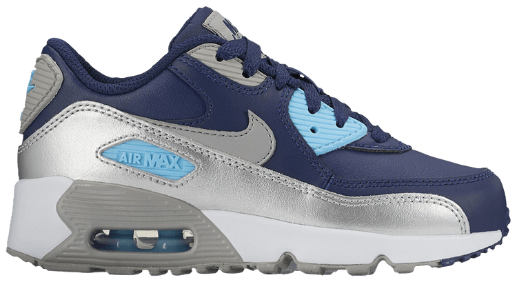 Nike Air Max 90 Leather PS Binary Blue Metallic Silver