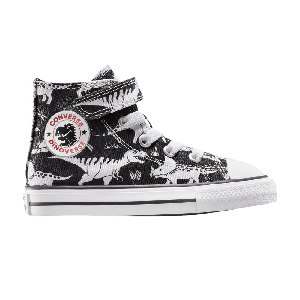 Pre-owned Converse Chuck Taylor All Star Easyon High Td 'dino Party' | Black | Infant Size 7