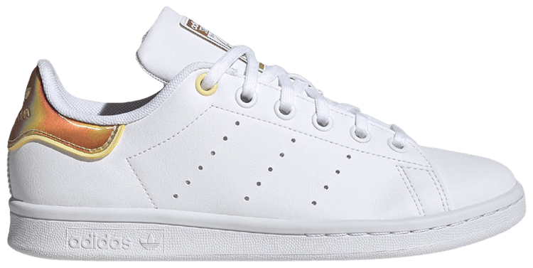 Adidas Stan Smith J Holo White Almost Yellow
