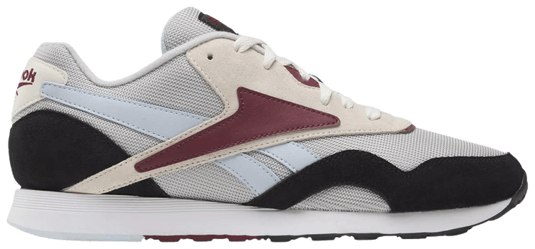 Reebok Classic Nylon Plus Black Steely Fog Maroon