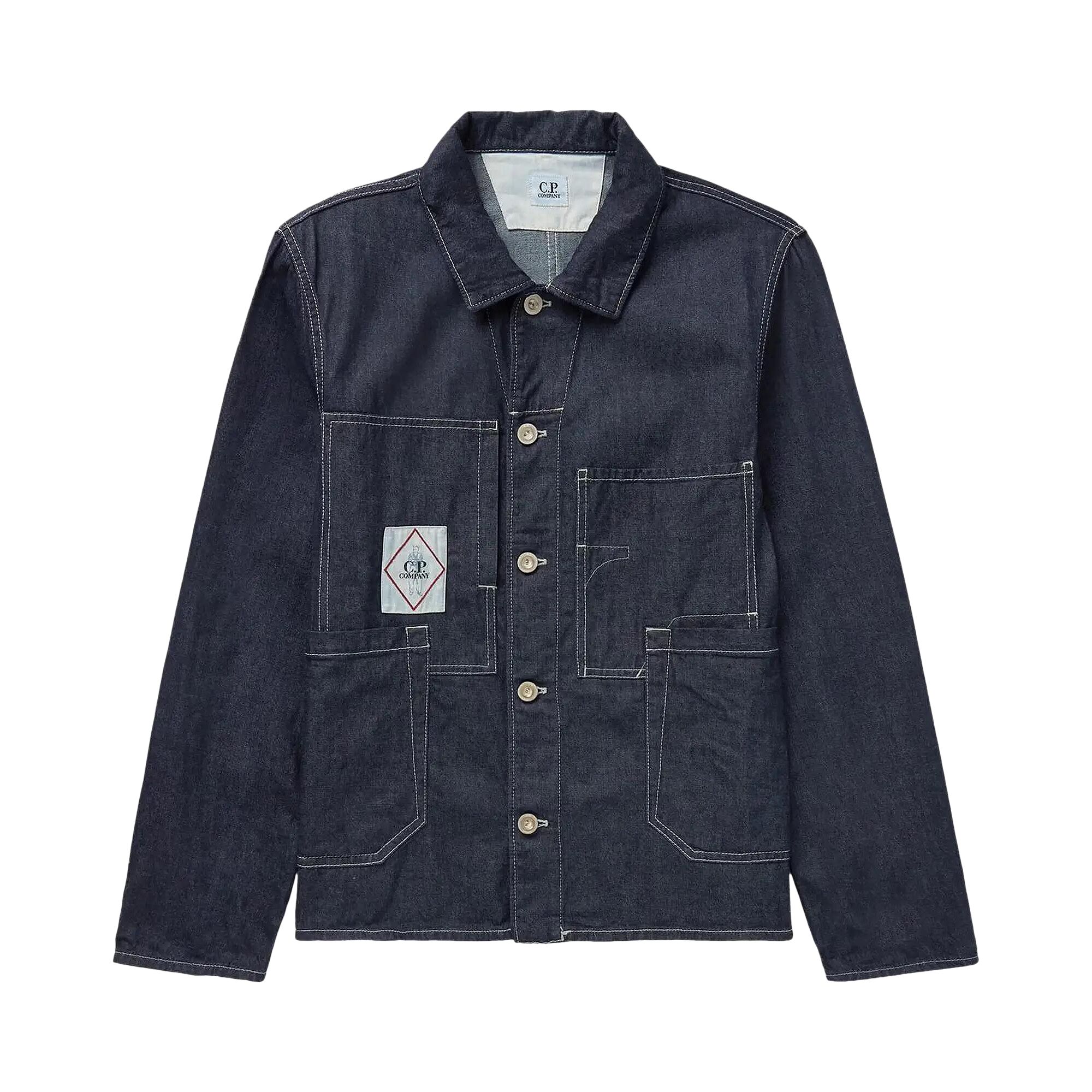 Pre-owned C.p. Company 3/1 Chore Jacket 'denim' | Blue | Men's Size M