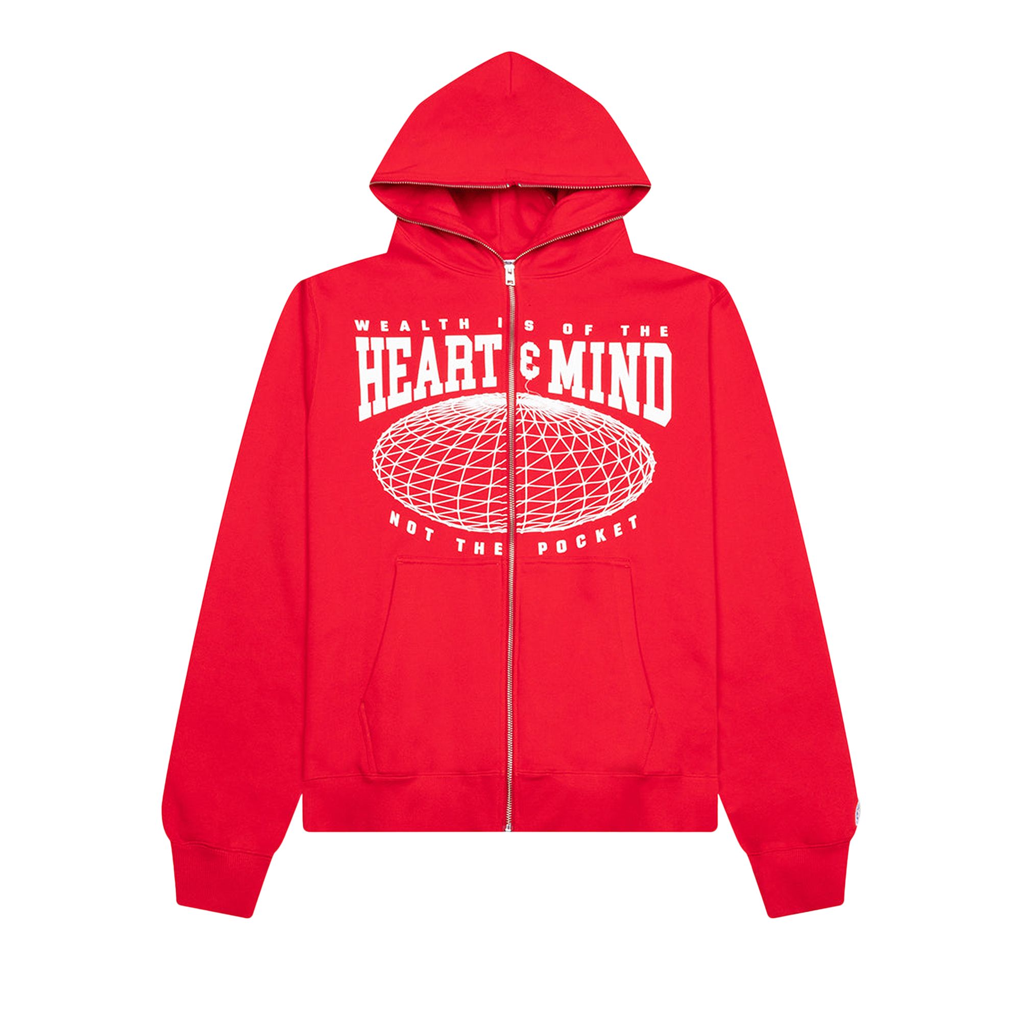 Pre-owned Billionaire Boys Club Hmu Zip Front Hoodie 'red' | Men's Size Xxl