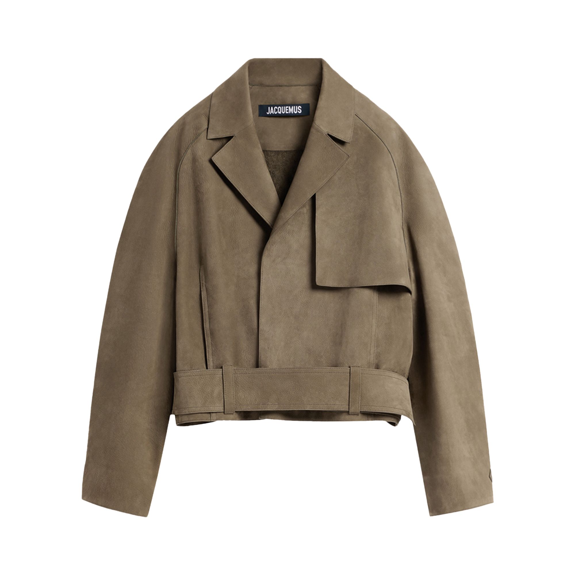 Pre-owned Jacquemus Le Blouson Cabana Cuir 'light Khaki' | Tan | Men's Size 56