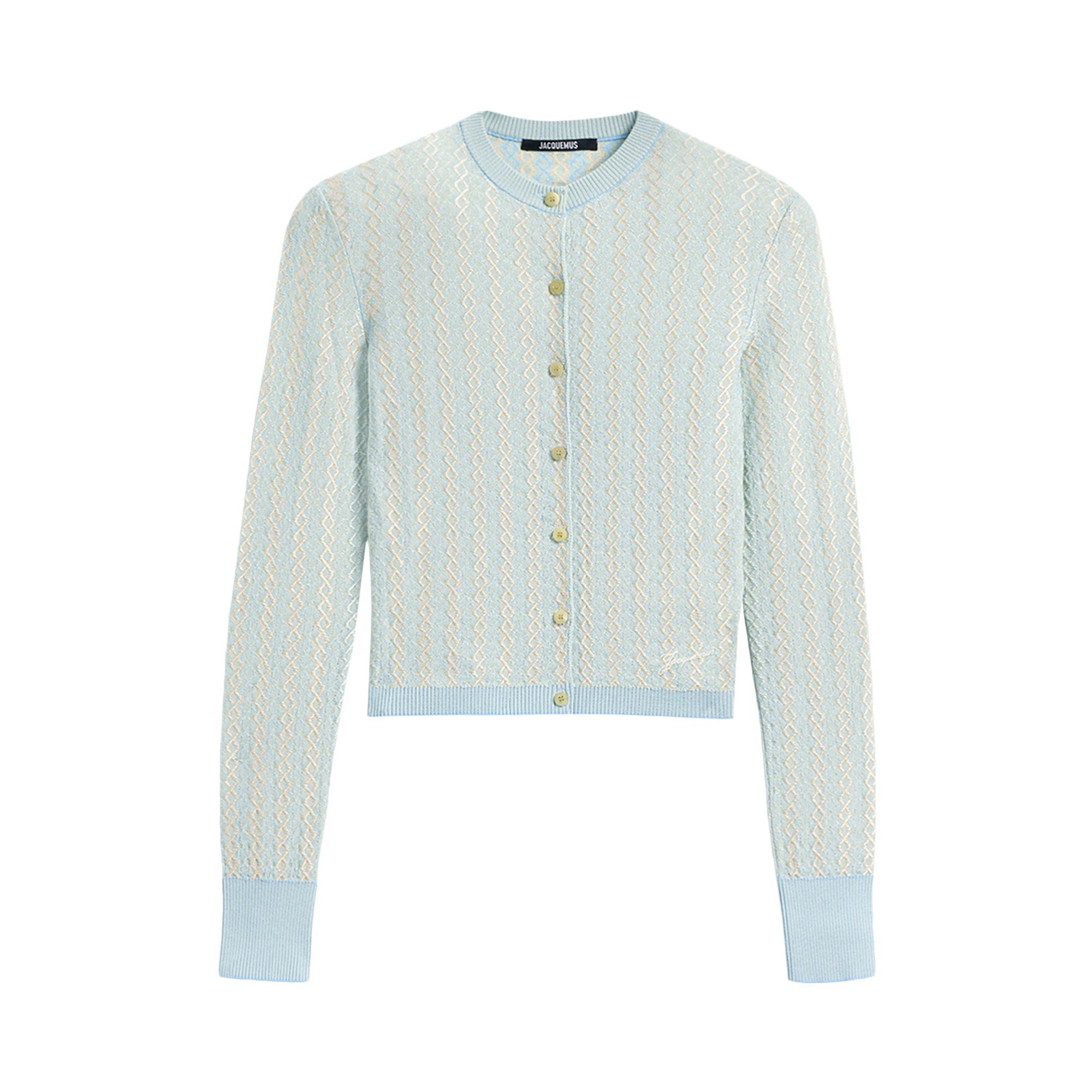 Pre-owned Jacquemus Le Cardigan Marino 'multicolor/blue' | Women's Size 40