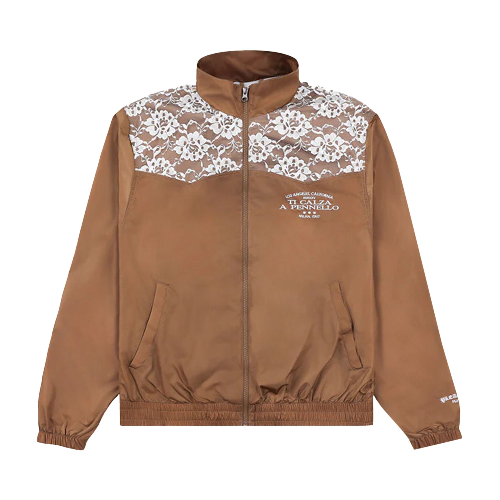 Pre-owned Pleasures Francesca Track Jacket 'brown' | Men's Size S