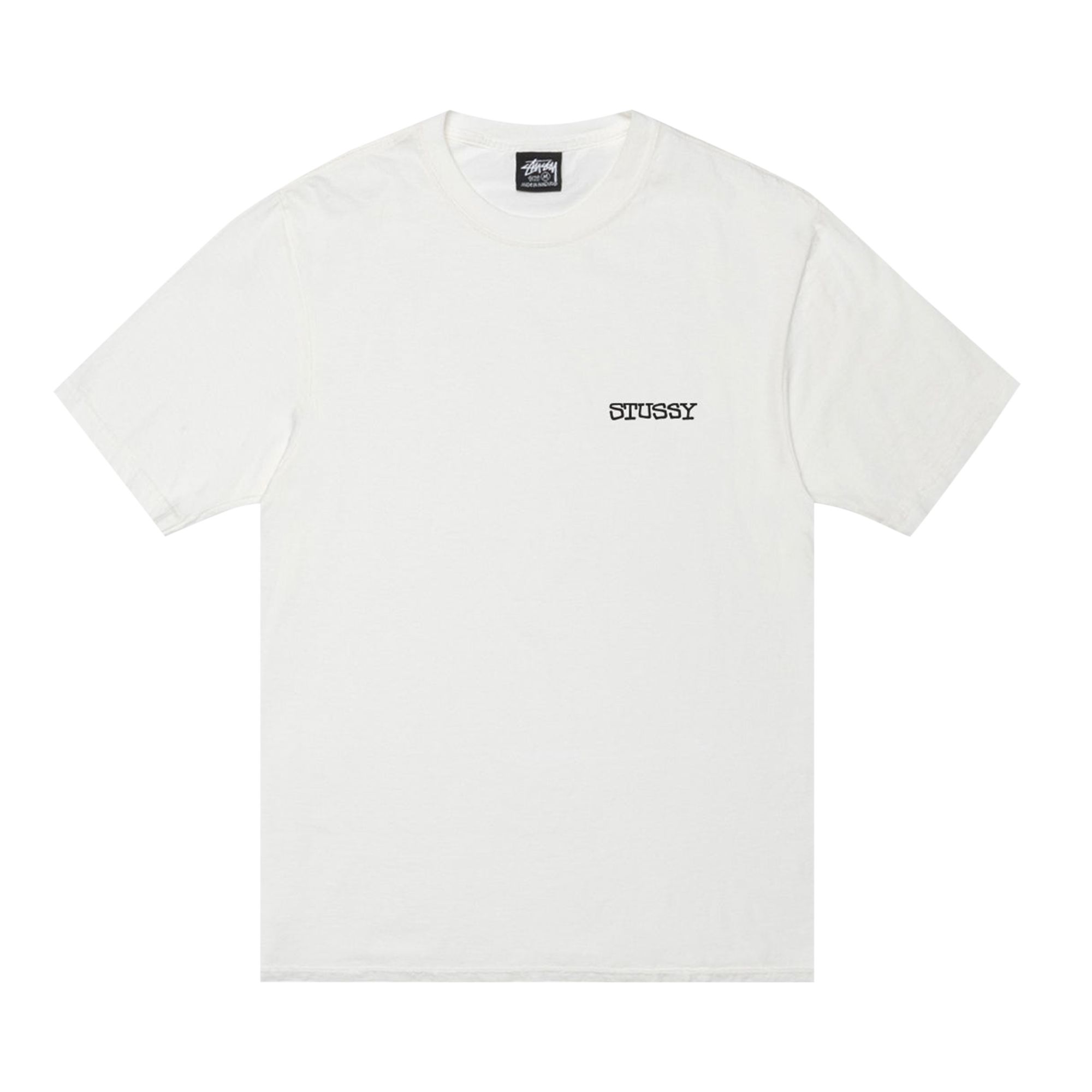 Pre-owned Stussy Jumbo Tee Pigment Dyed 'natural' | Cream | Men's Size L In White