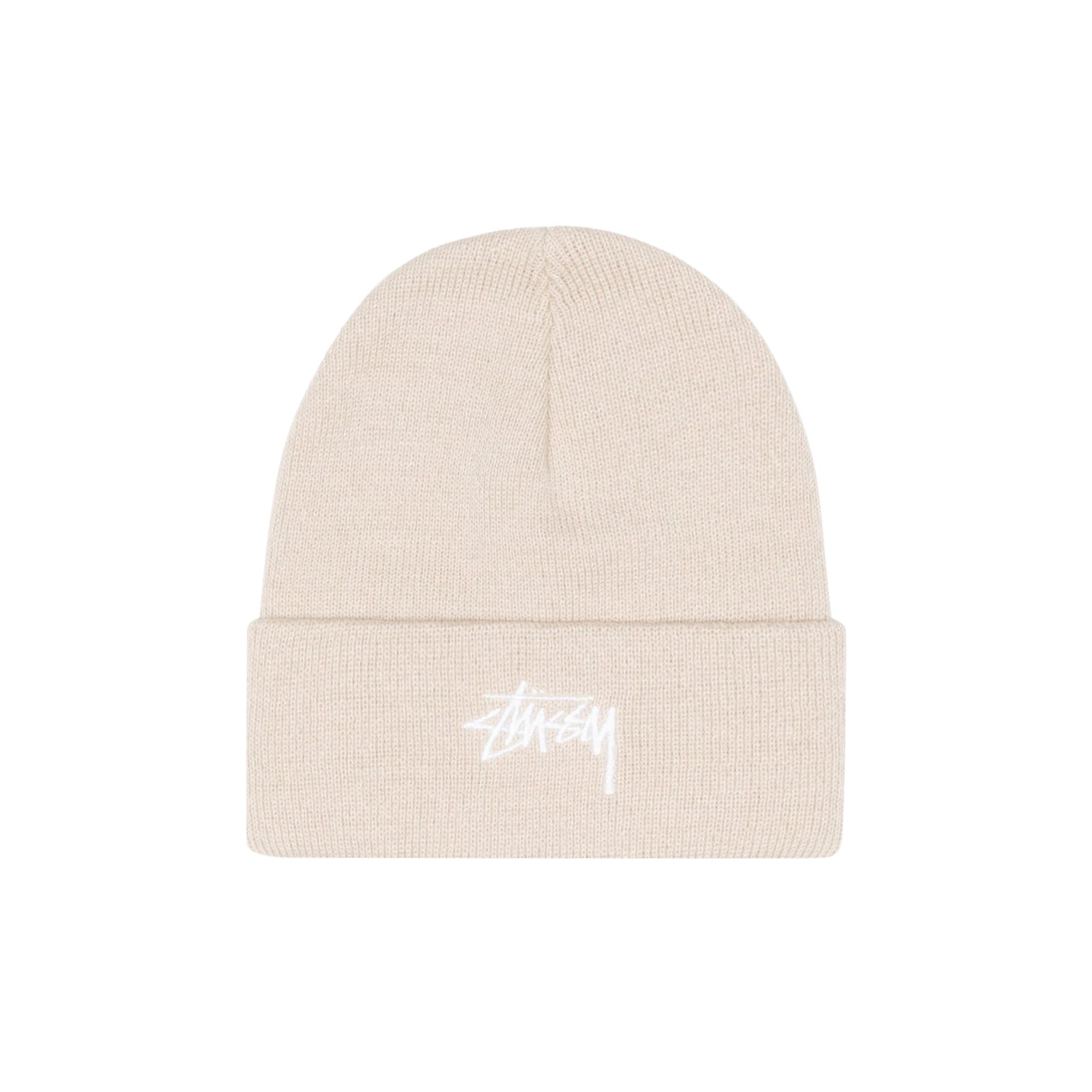 Pre-owned Stussy Cuff Beanie Stock 'stone' | Cream | Men's Size Onesize