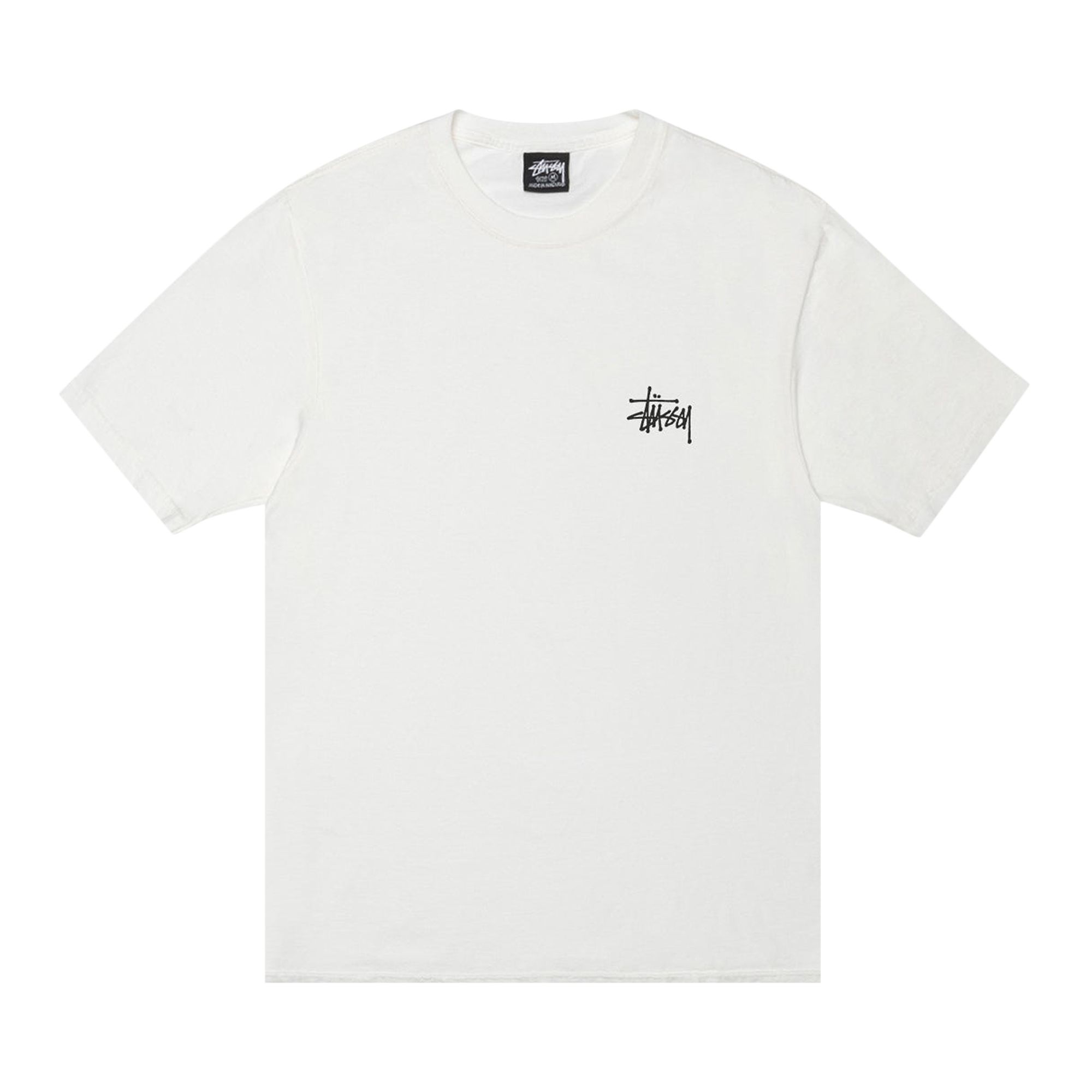 Pre-owned Stussy Basic Tee Pigment Dyed 'natural' | Cream | Men's Size Xl In White
