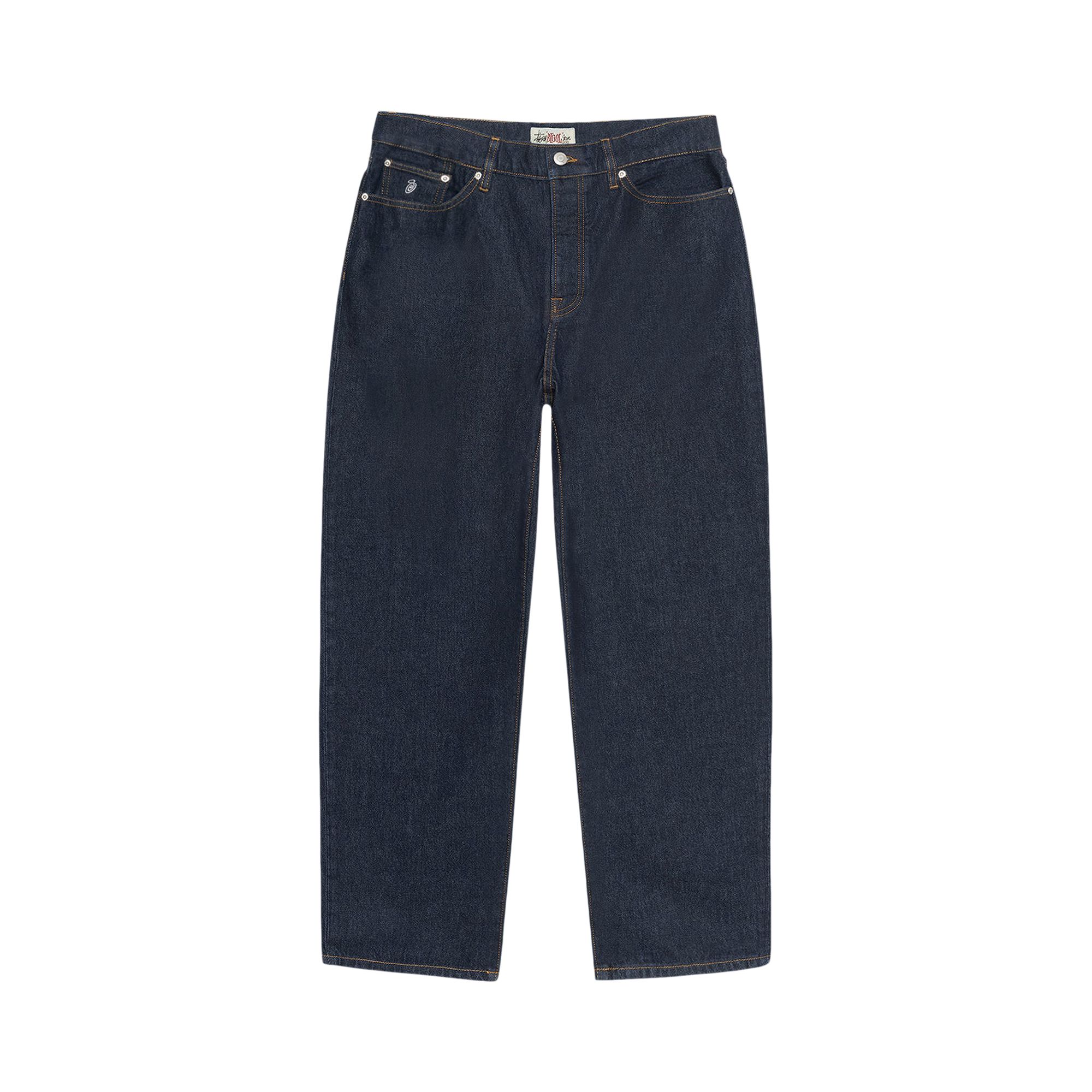 Pre-owned Stussy Big Ol' Jean Denim 'rinsed Indigo' | Blue | Men's Size 34