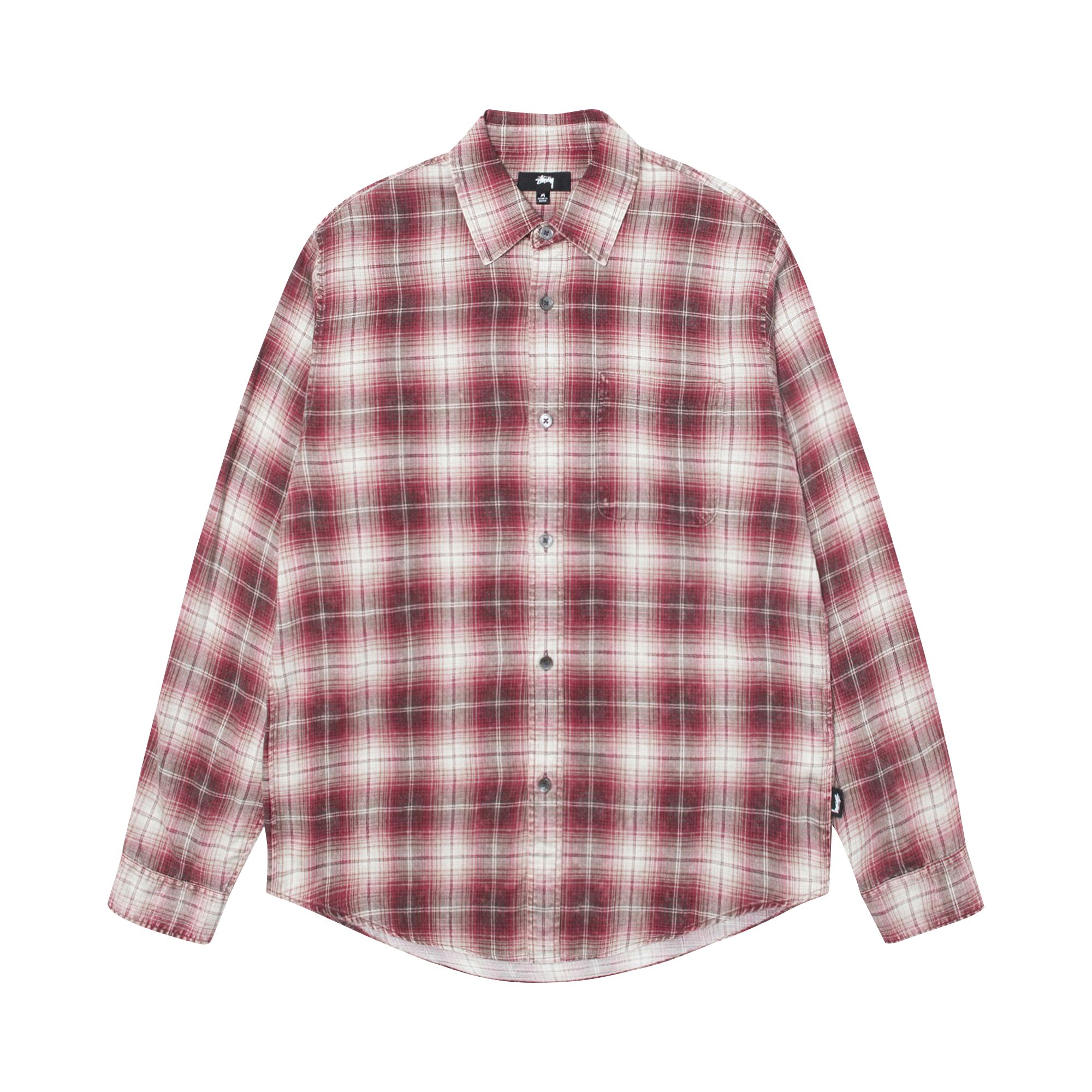 Pre-owned Stussy Matthew Printed Shirt 'rose' | Red | Men's Size M