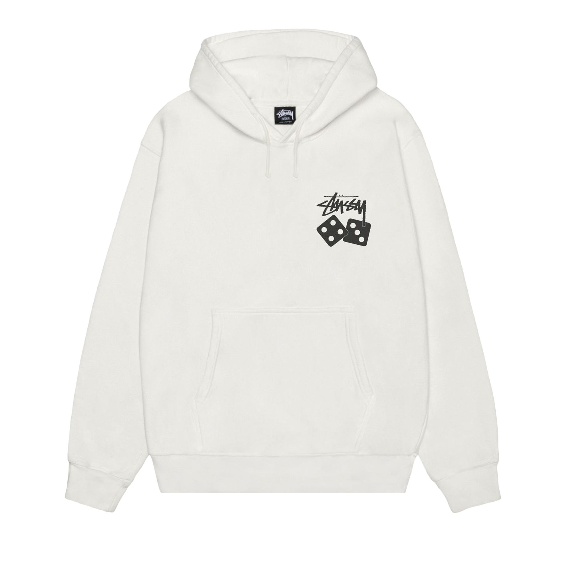 Pre-owned Stussy Dice Hoodie Pigment Dyed 'natural' | Cream | Men's Size S