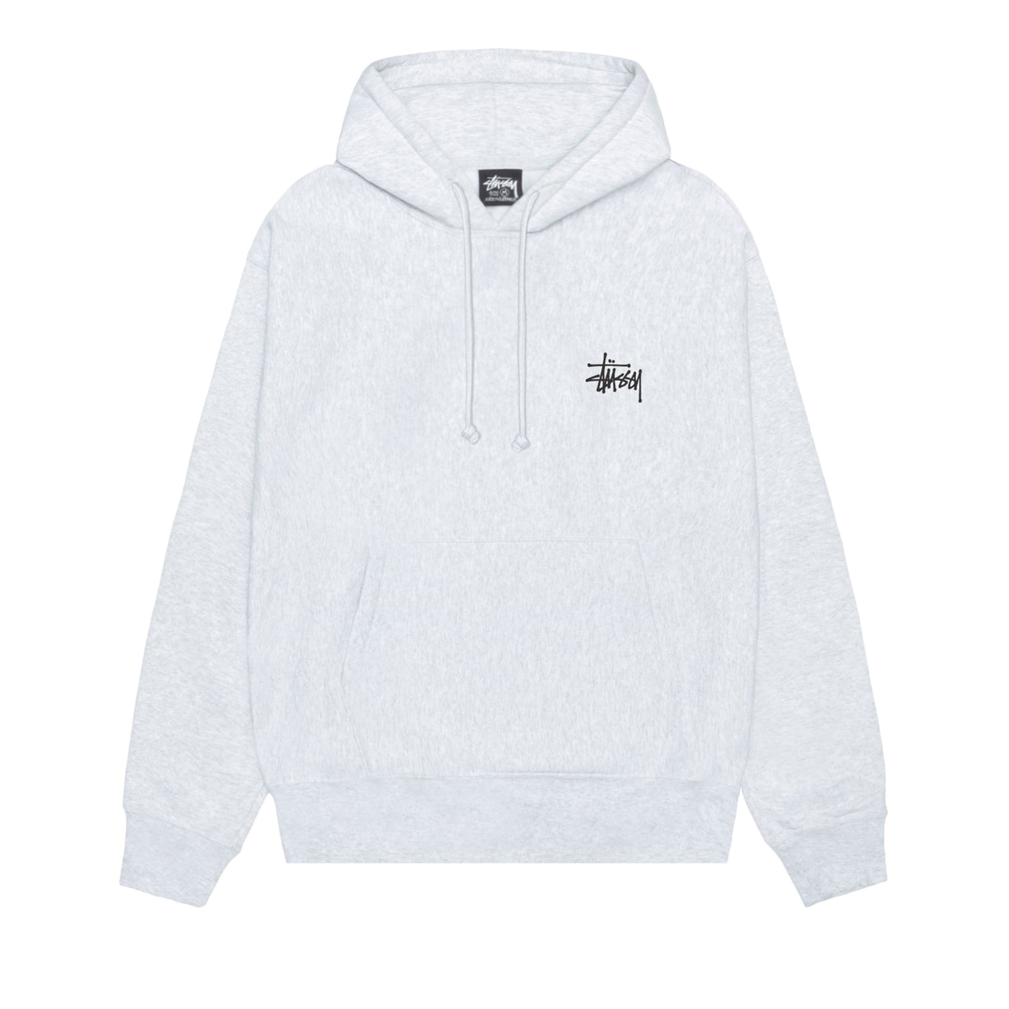 Pre-owned Stussy Basic Hoodie 'ash Heather' | Grey | Men's Size L