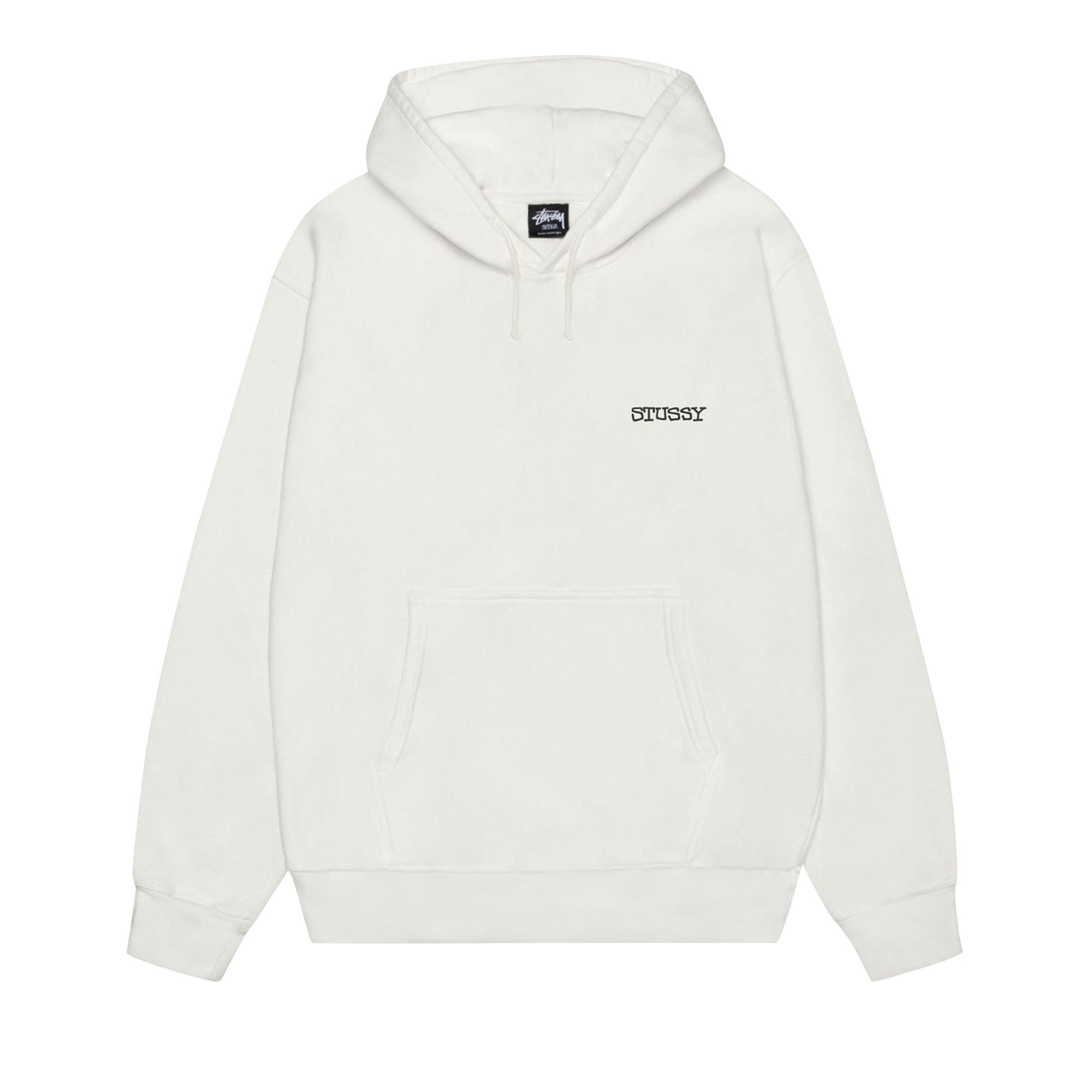 Pre-owned Stussy Jumbo Hoodie Pigment Dyed 'natural' | Cream | Men's Size M In White