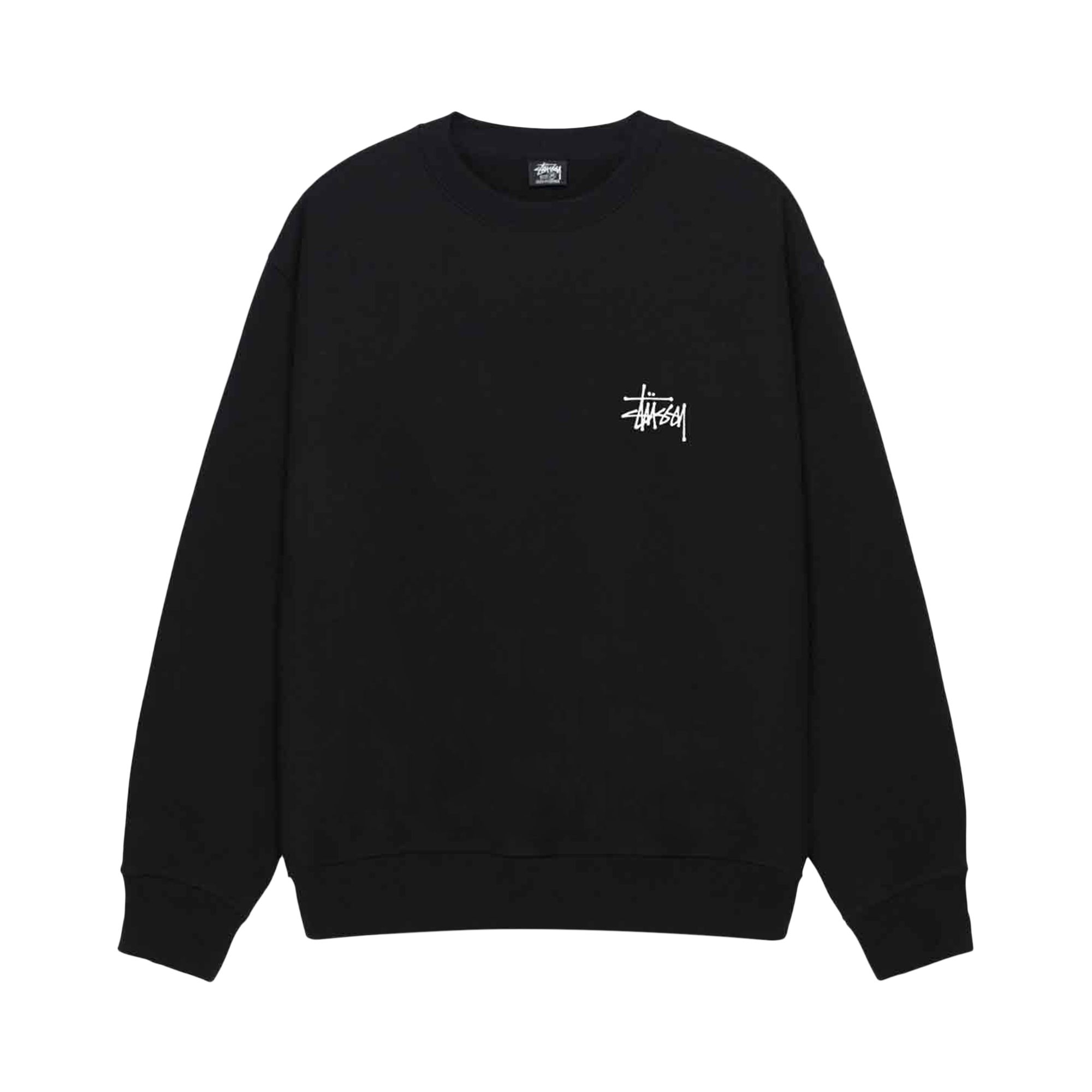 Pre-owned Stussy Basic Crew 'black' | Men's Size S