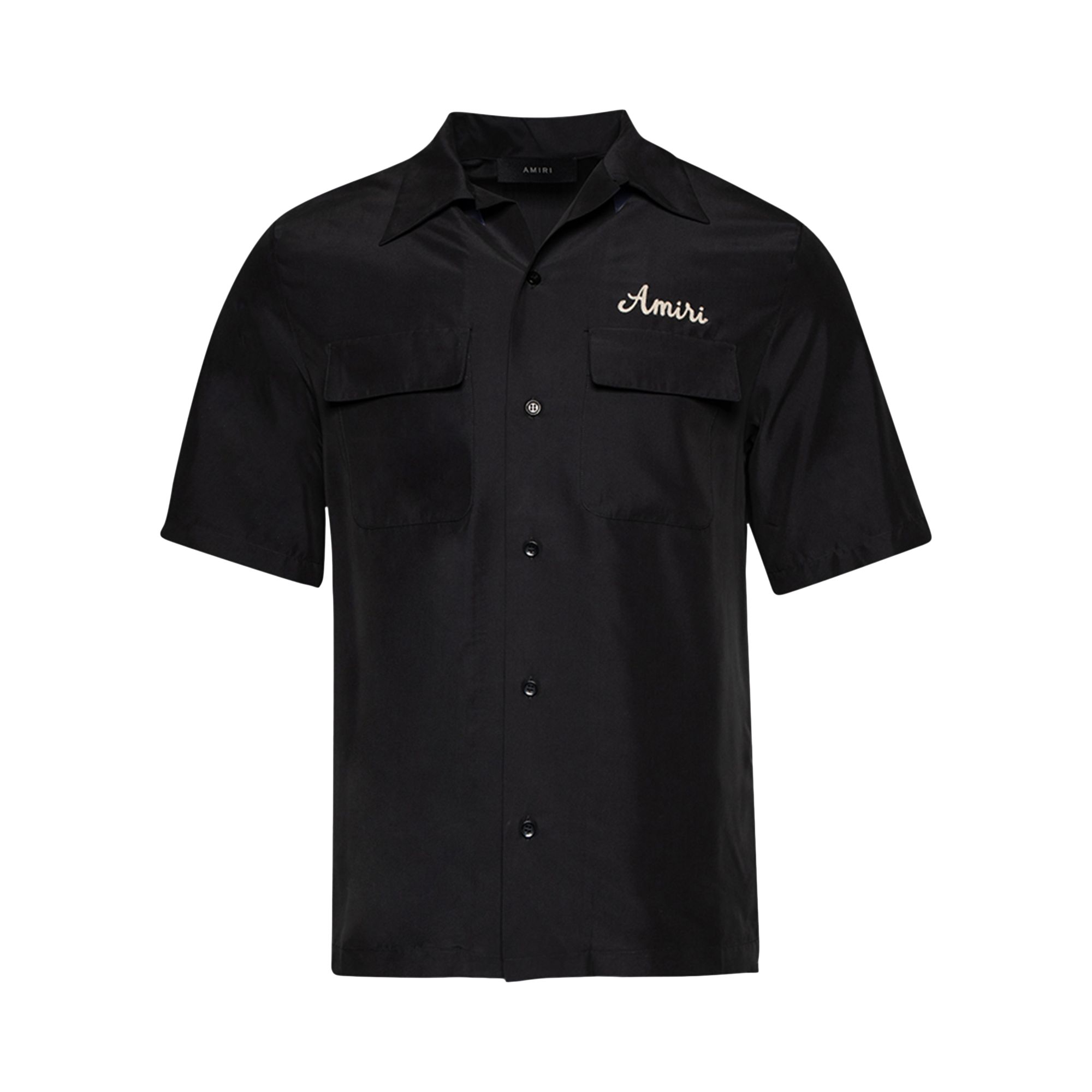 Pre-owned Amiri Jazz Wolf Camp Shirt 'black' | Men's Size L