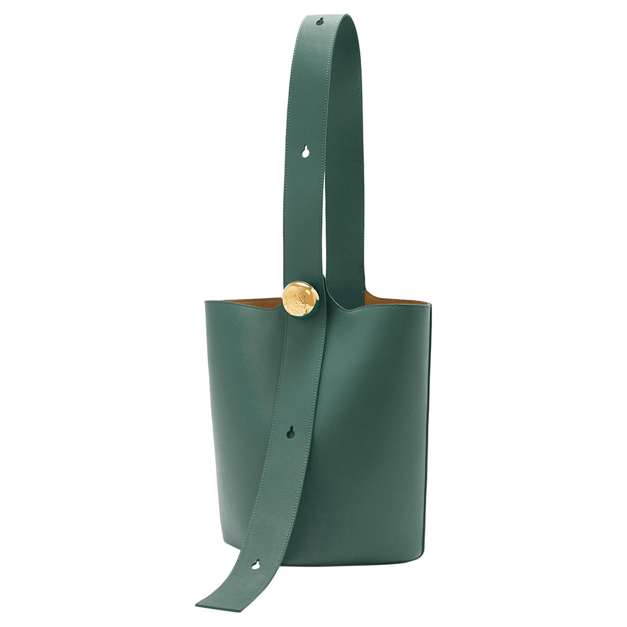 Pre-owned Loewe Mini Pebble Bucket Bag 'vetiver' | Green | Women's Size Onesize