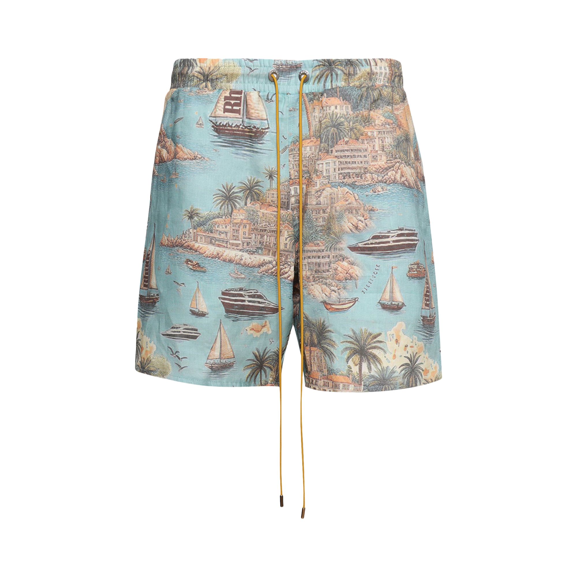 Pre-owned Rhude Sailing Map Shorts 'multicolor' | Multi-color | Men's Size S