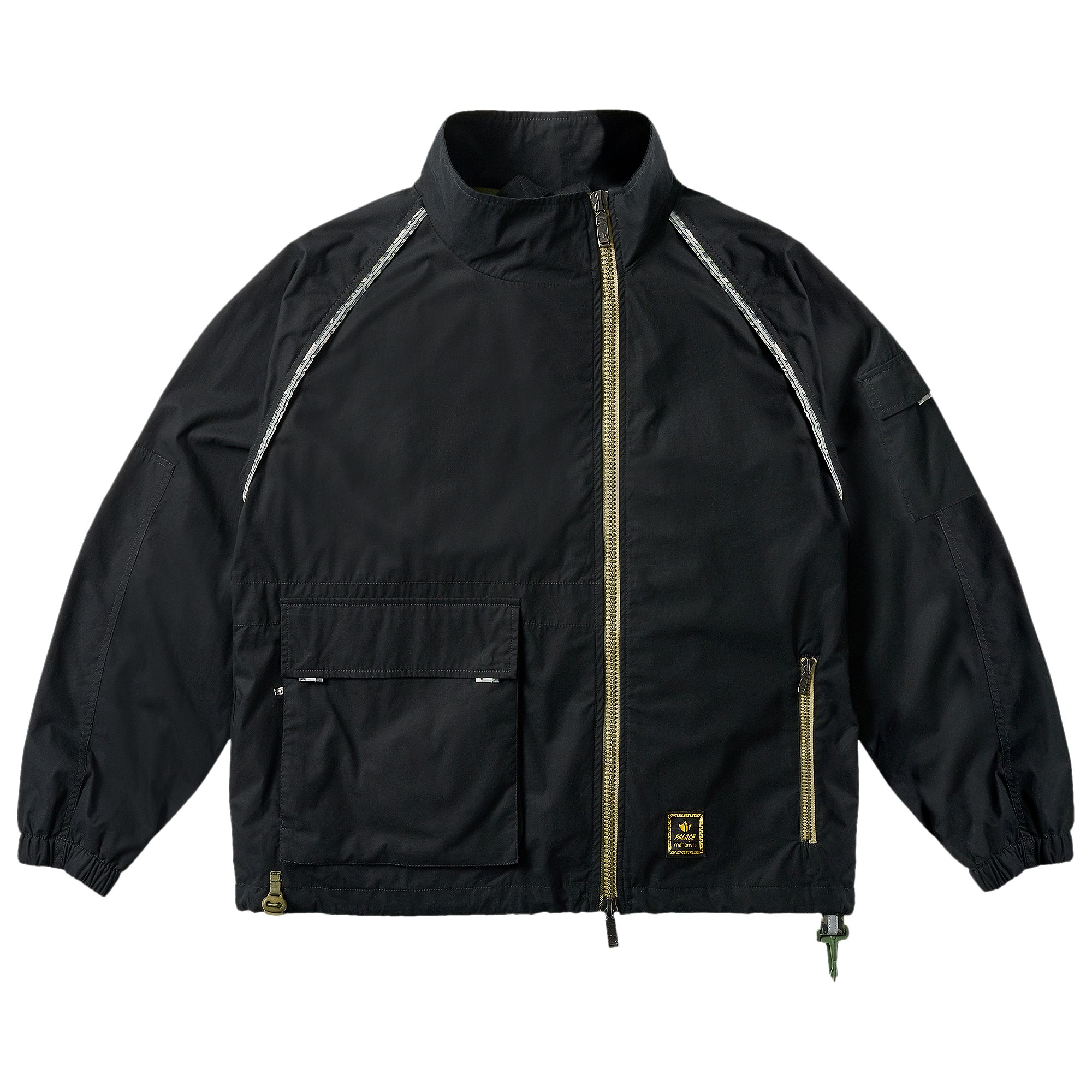 Pre-owned Palace X Maharishi Asymetric Track Jacket 'black' | Men's Size M