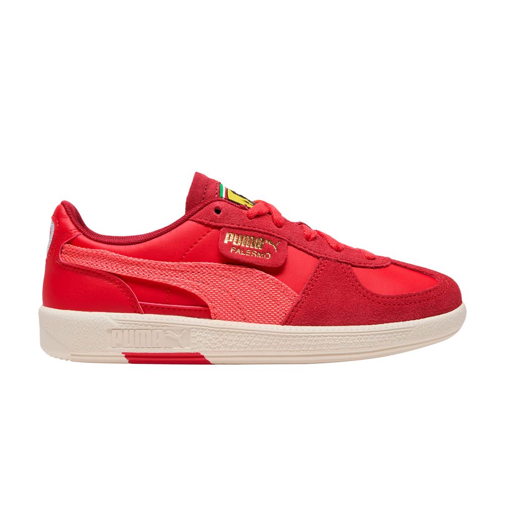 Pre-owned Puma Scuderia Ferrari X Palermo Big Kid 'rosso Corsa Peach Frost' | Red | Kid's Size 5