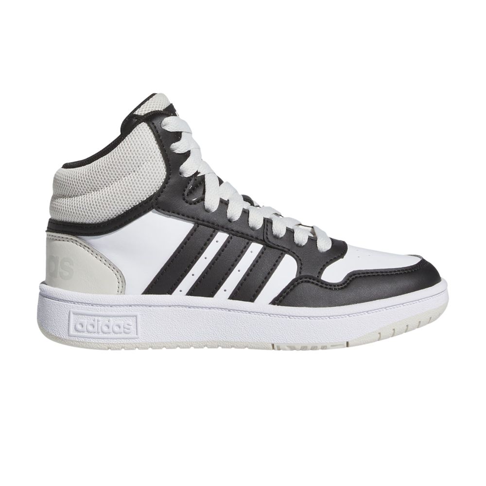 Pre-owned Adidas Originals Adidas Hoops Mid K 'orbit Grey Black White' | Kid's Size 6