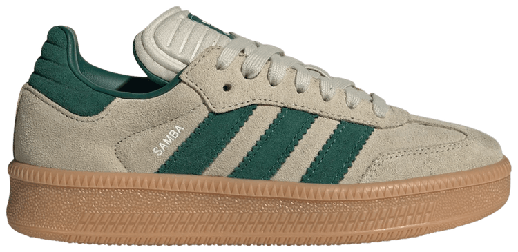 Adidas Samba XLG J Putty Grey Collegiate Green