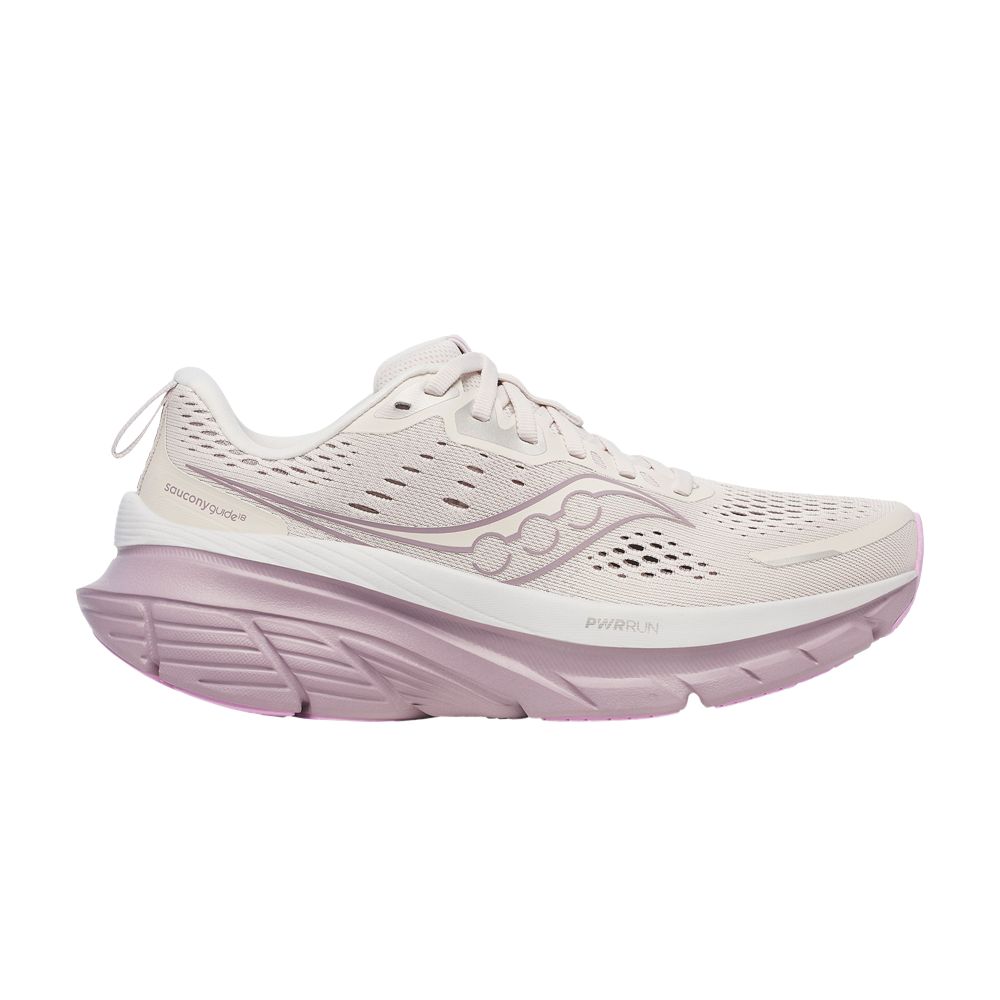 Pre-owned Saucony Wmns Guide 18 'moon Quail' | Cream | Women's Size 7.5 In White